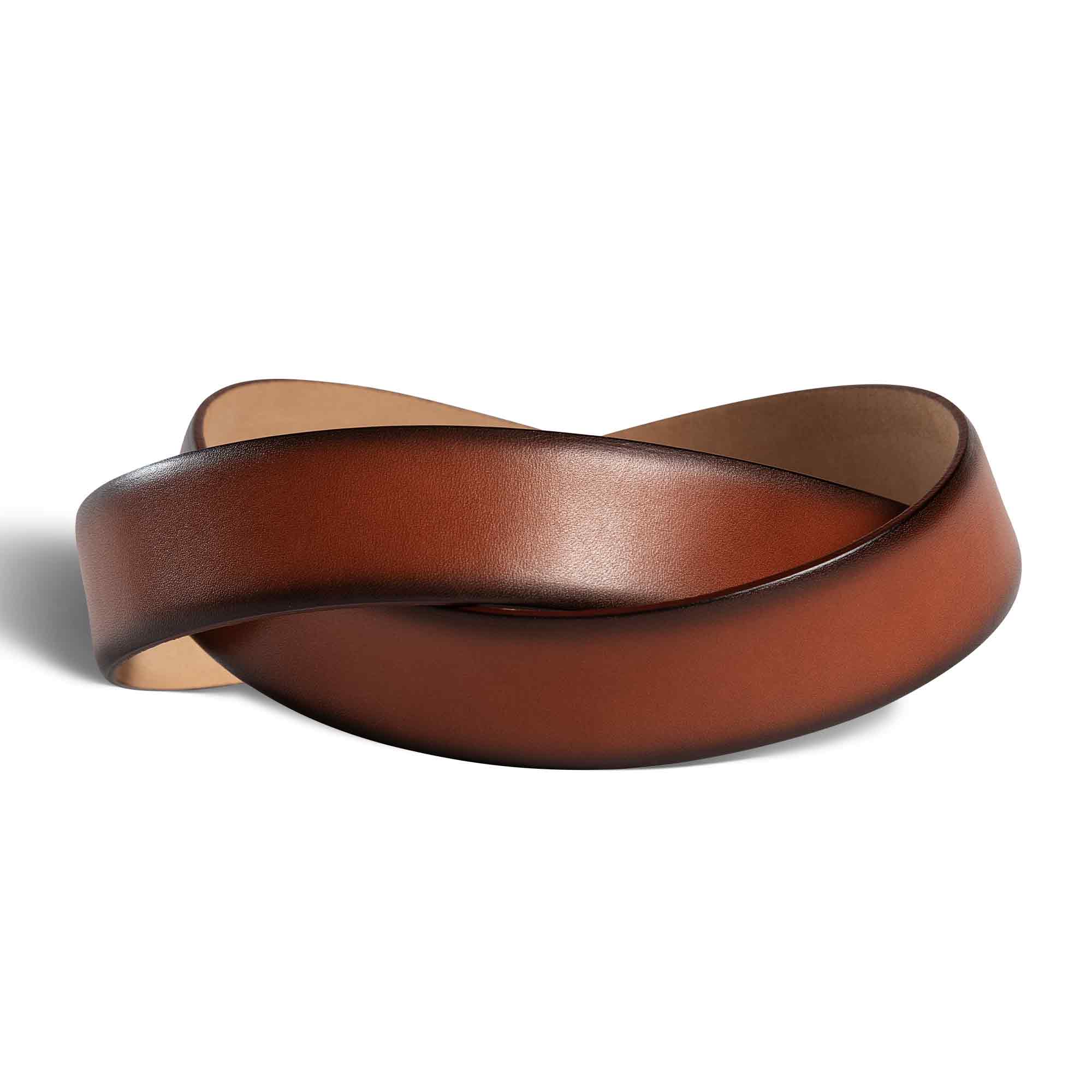 Mens Fashion Leather Belt | Akard | Brown - Image 4