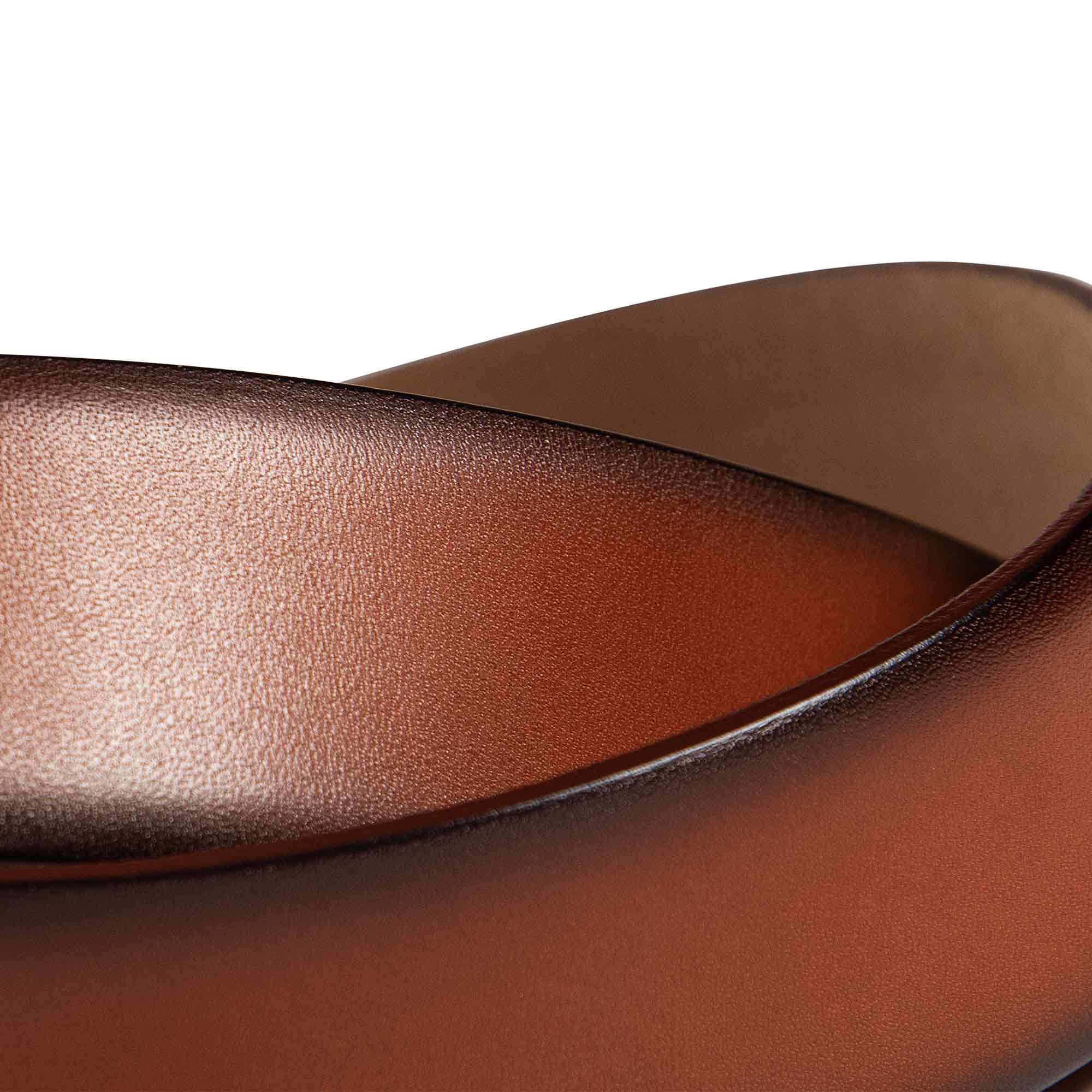 Mens Fashion Leather Belt | Akard | Brown - Image 5