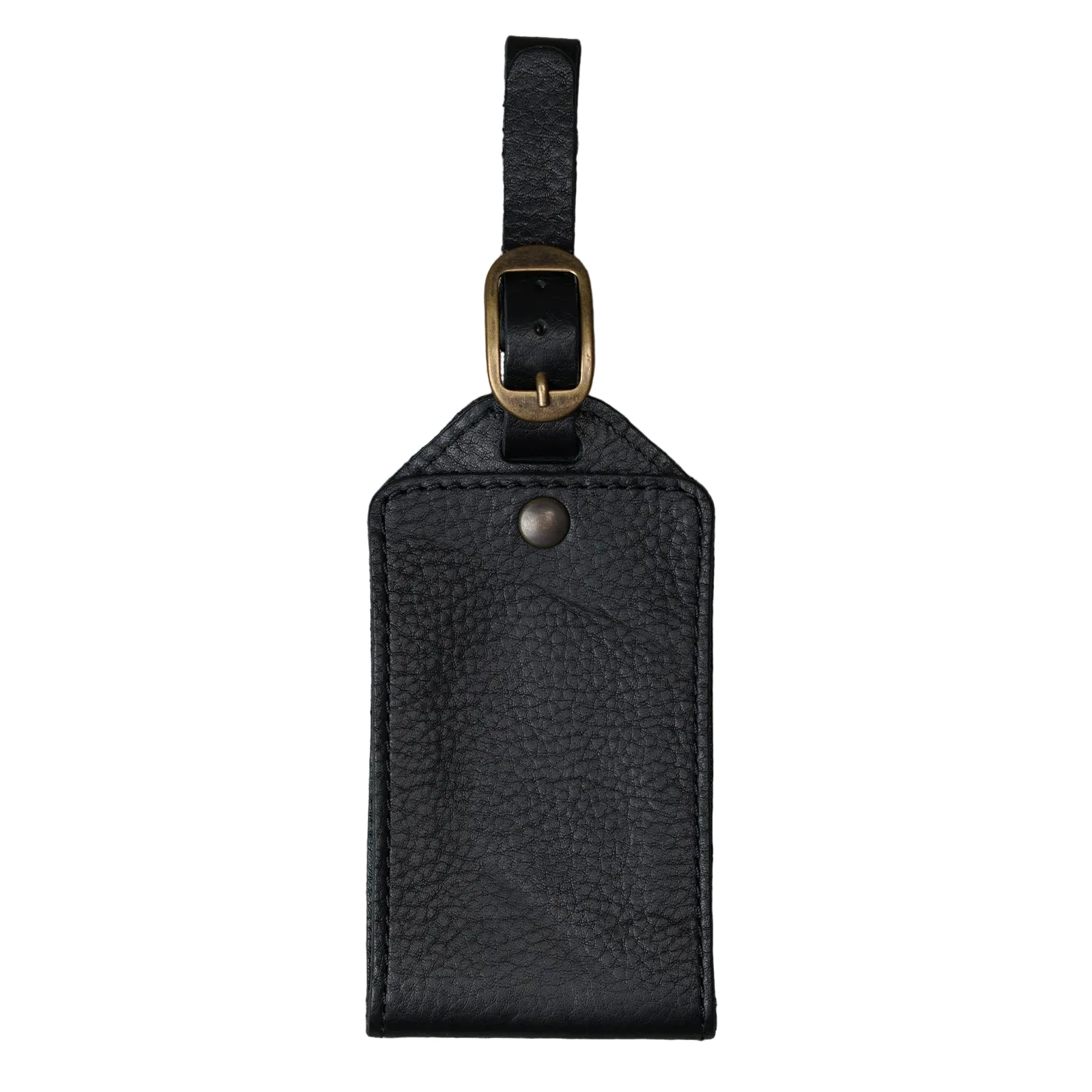 Bond Leather Luggage Tag | Dymnos Black