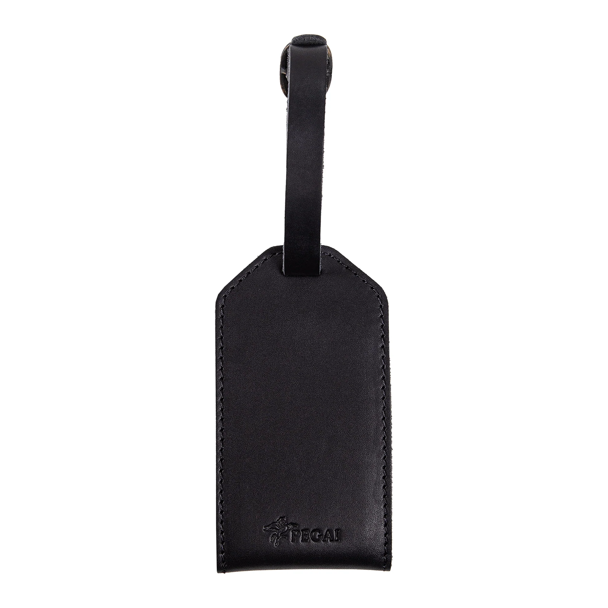 Bond Leather Luggage Tag | Maui Charcoal Black - Image 4
