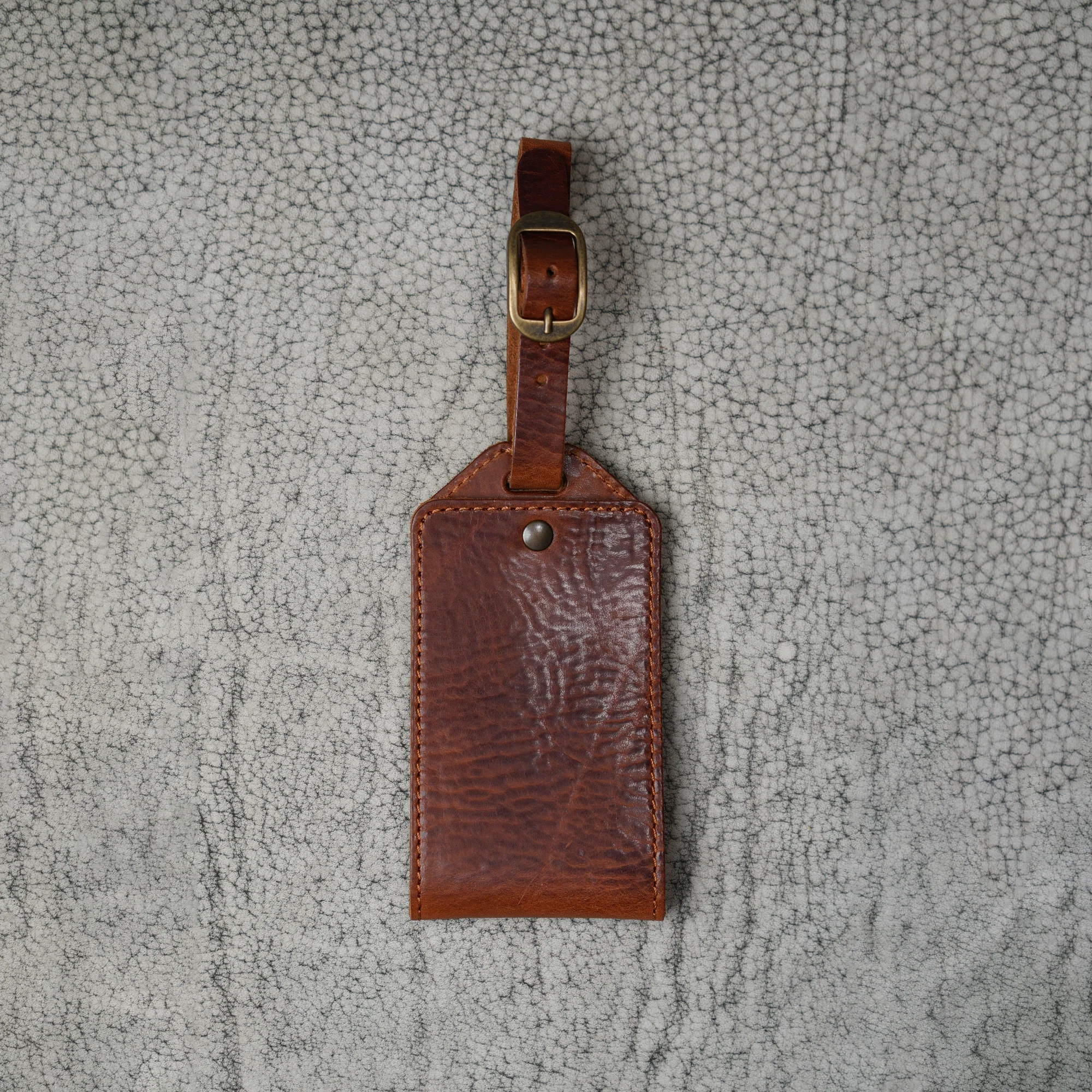 Bond Leather Luggage Tag | Missouri Dark Brown - Image 2