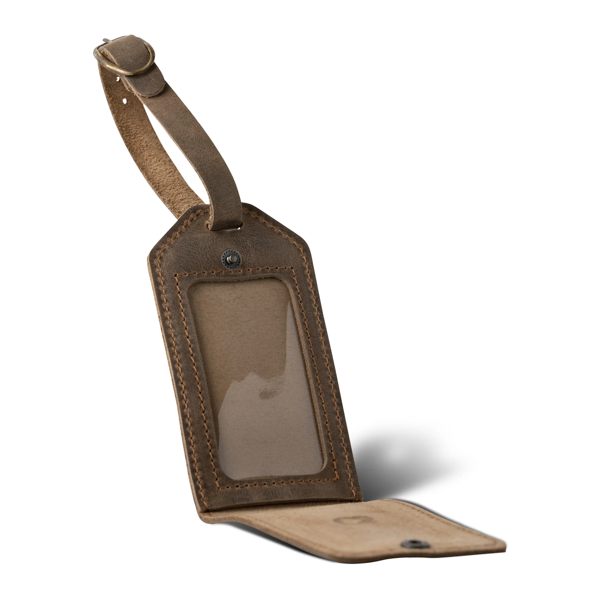 Bond Leather Luggage Tag | Sand Brown - Image 7