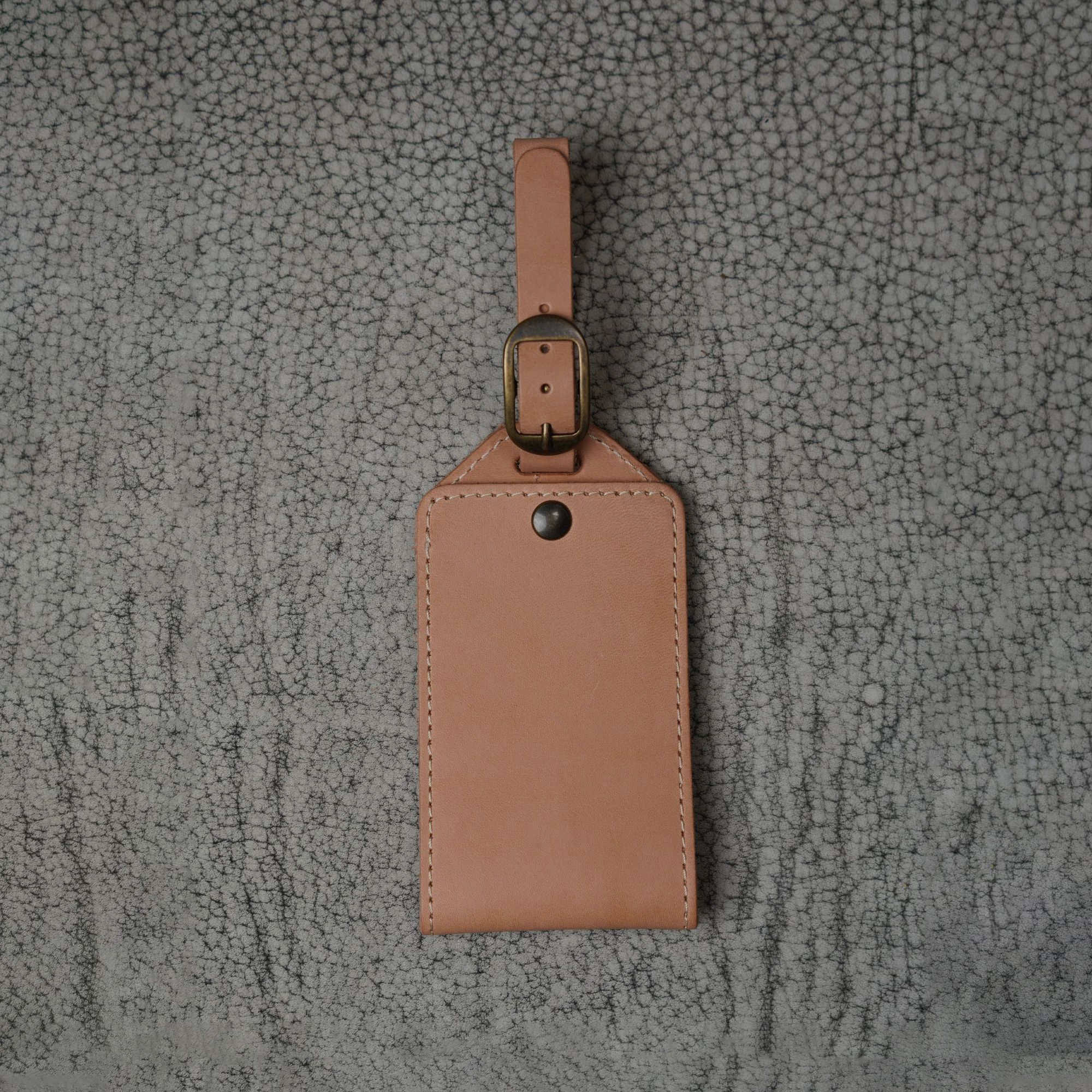 Bond Leather Luggage Tag | Vachetta Naturale - Image 2