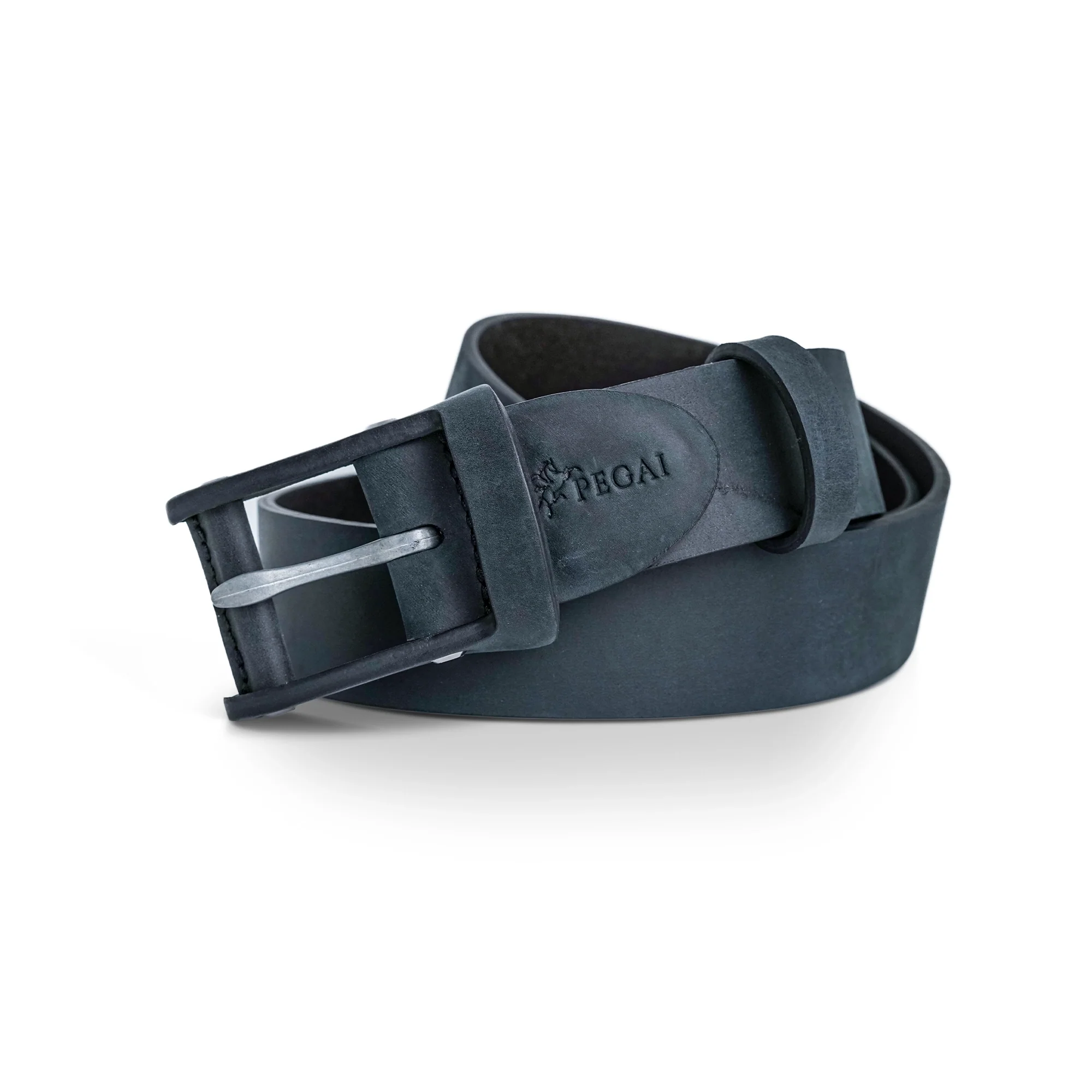 Boone Men's Leather Belt | Charcoal Black - Image 3