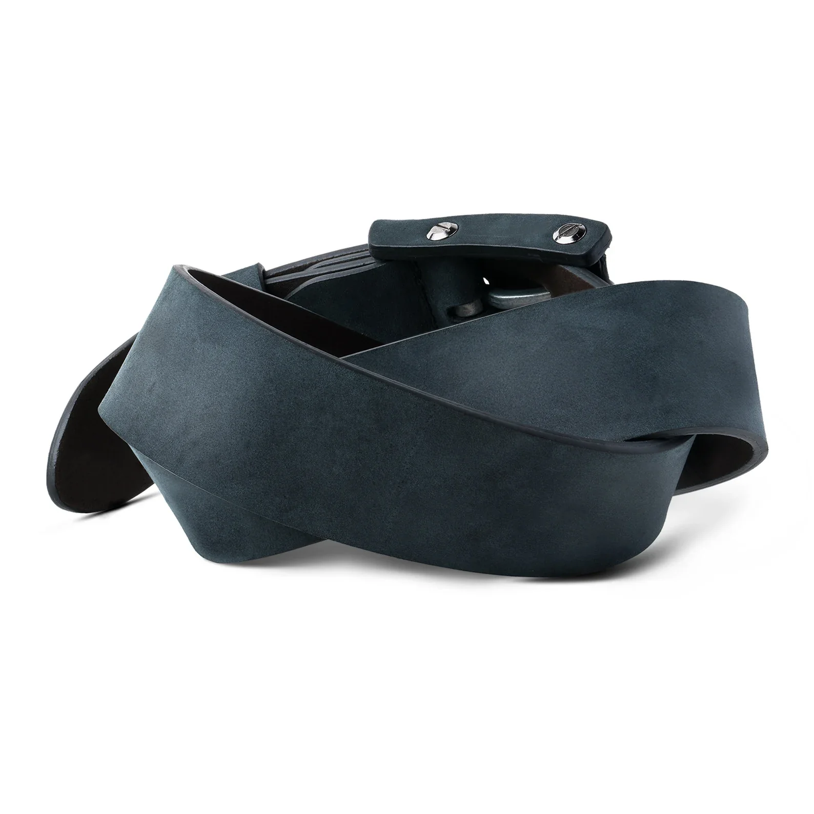 Boone Men's Leather Belt | Charcoal Black - Image 4