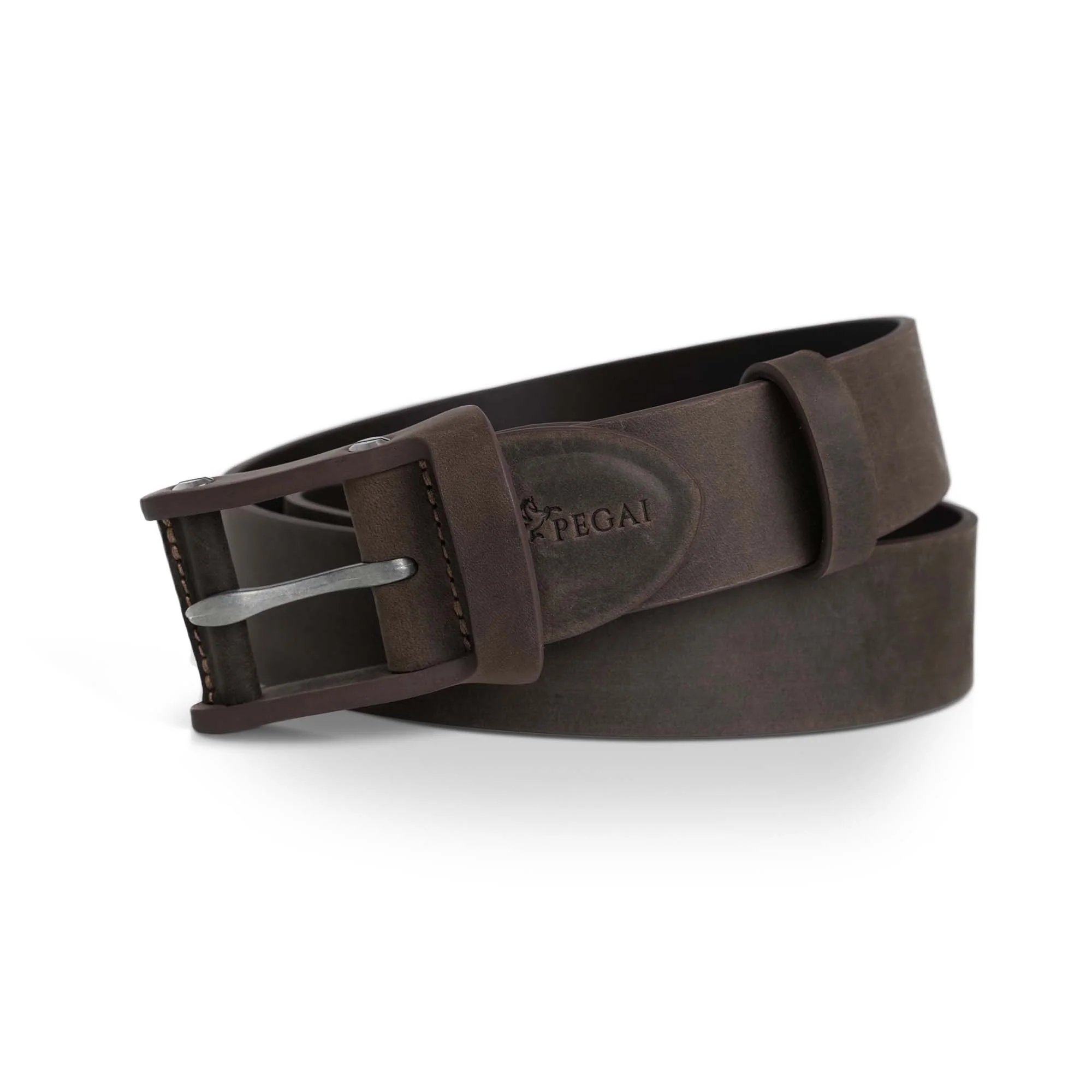 Boone Men's Leather Belt | Chestnut Brown - Image 3