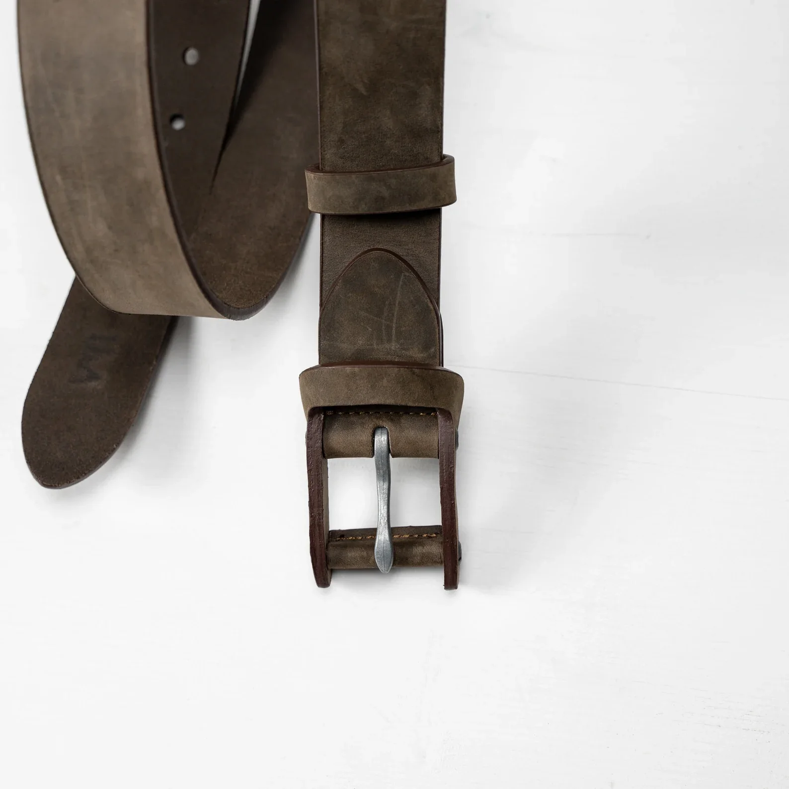Boone Men's Leather Belt | Chestnut Brown - Image 6