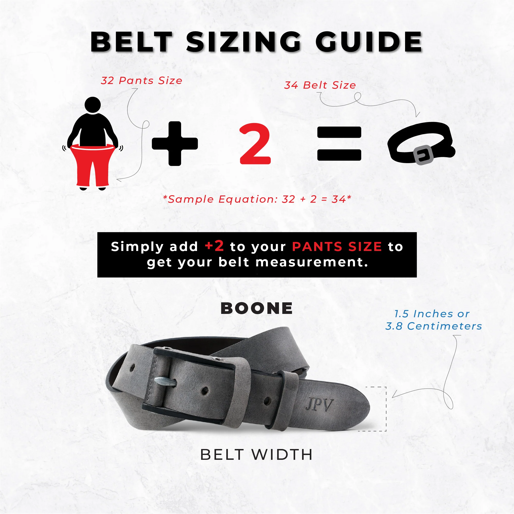 Boone Men's Leather Belt | Stitched Mocha Brown - Image 4
