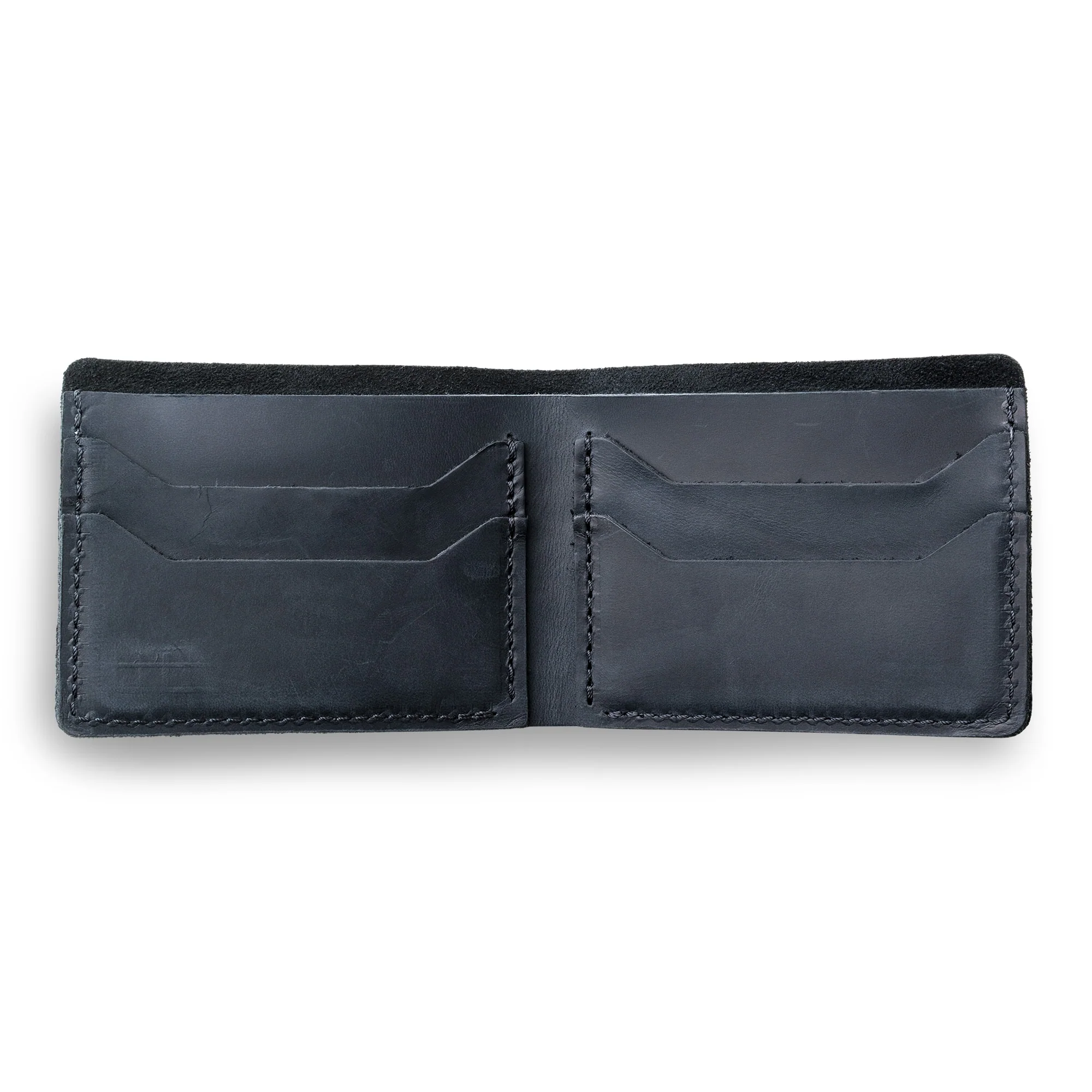Bureau Leather Bifold Wallet | Charcoal Black - Image 9
