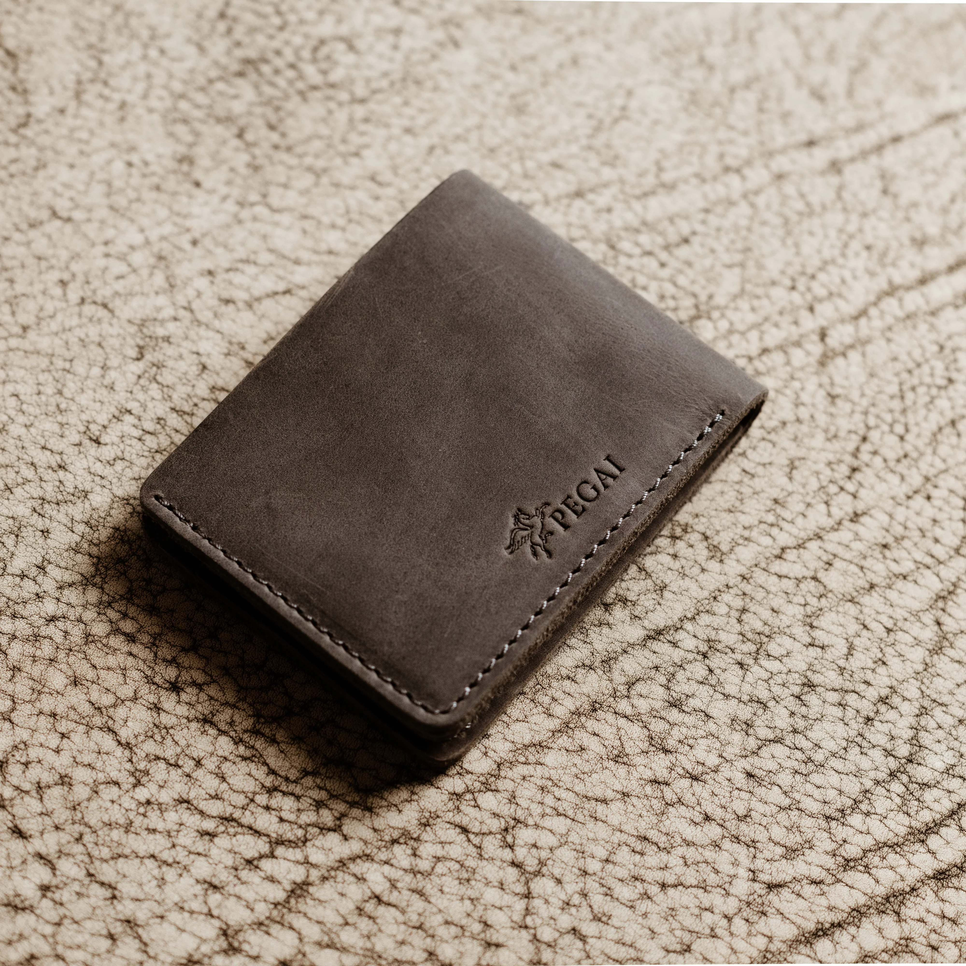 Bureau Leather Bifold Wallet | Rock Gray