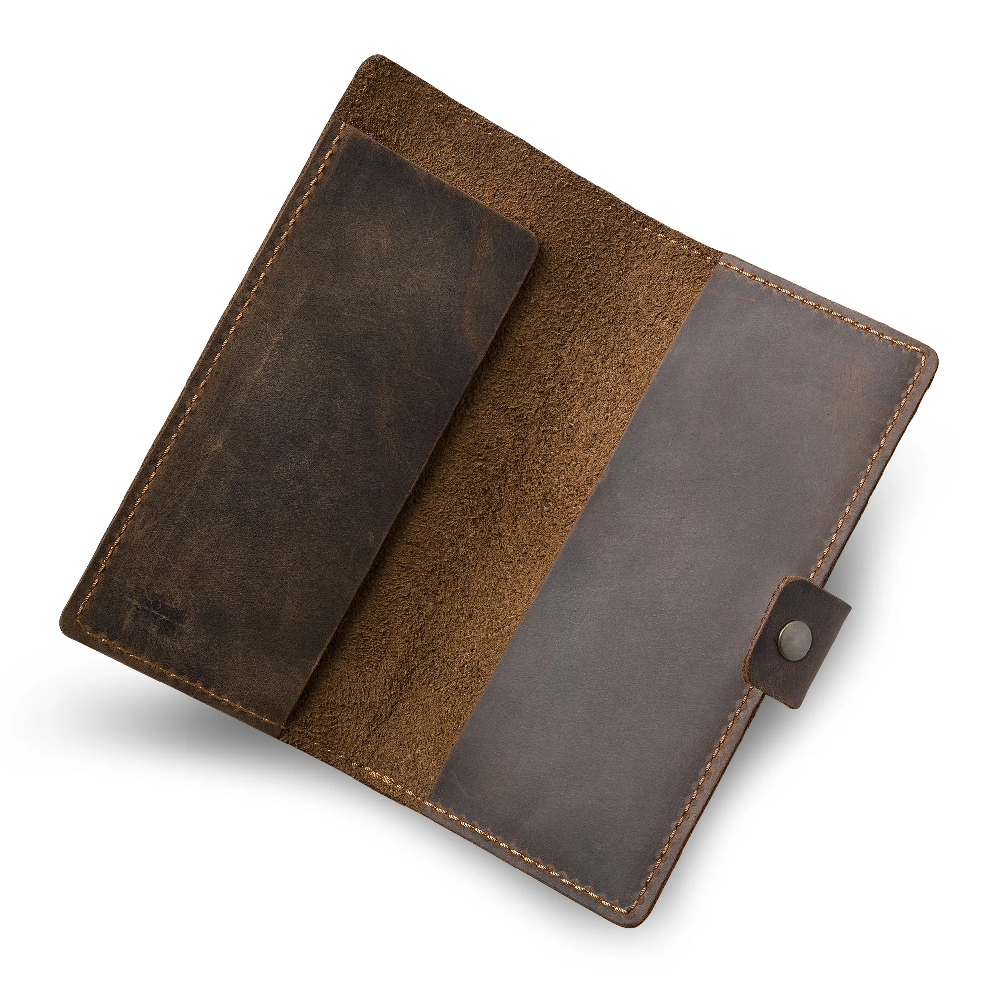 Clark Leather Checkbook Cover | Chestnut Brown - Image 7