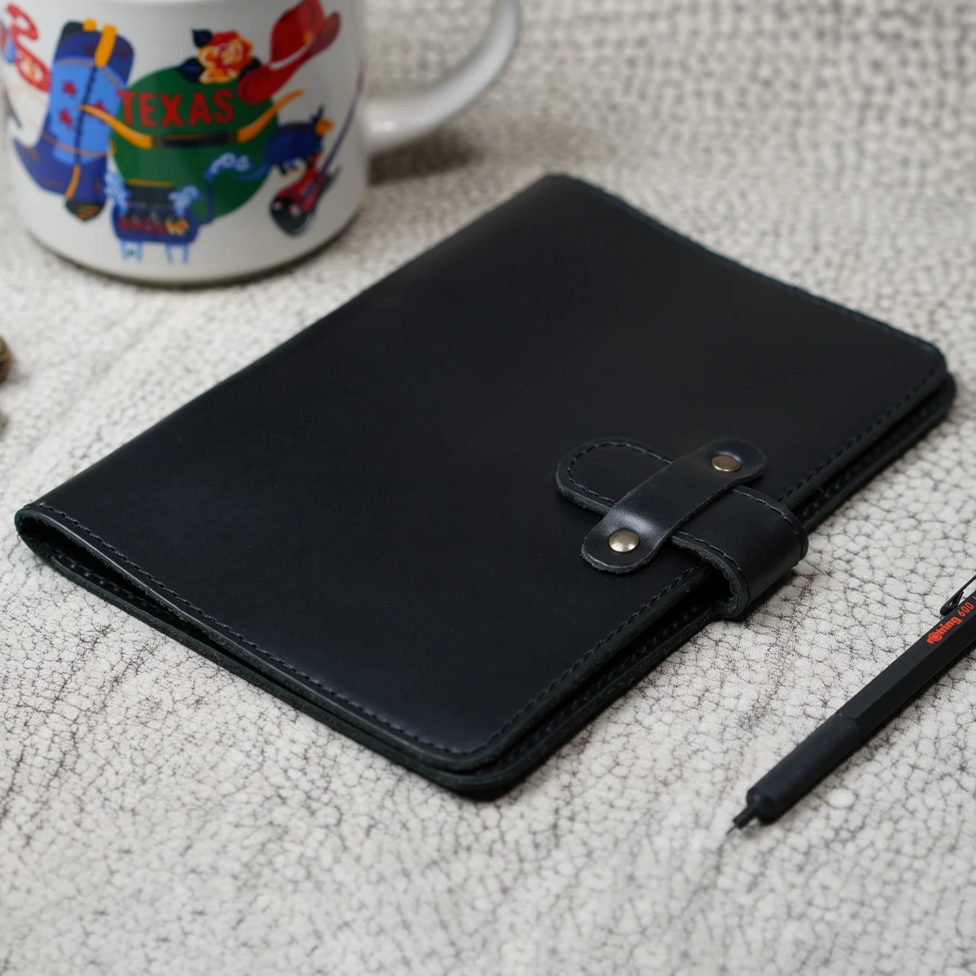 DuPage Leather Journal | Dual Tone Black - Image 2