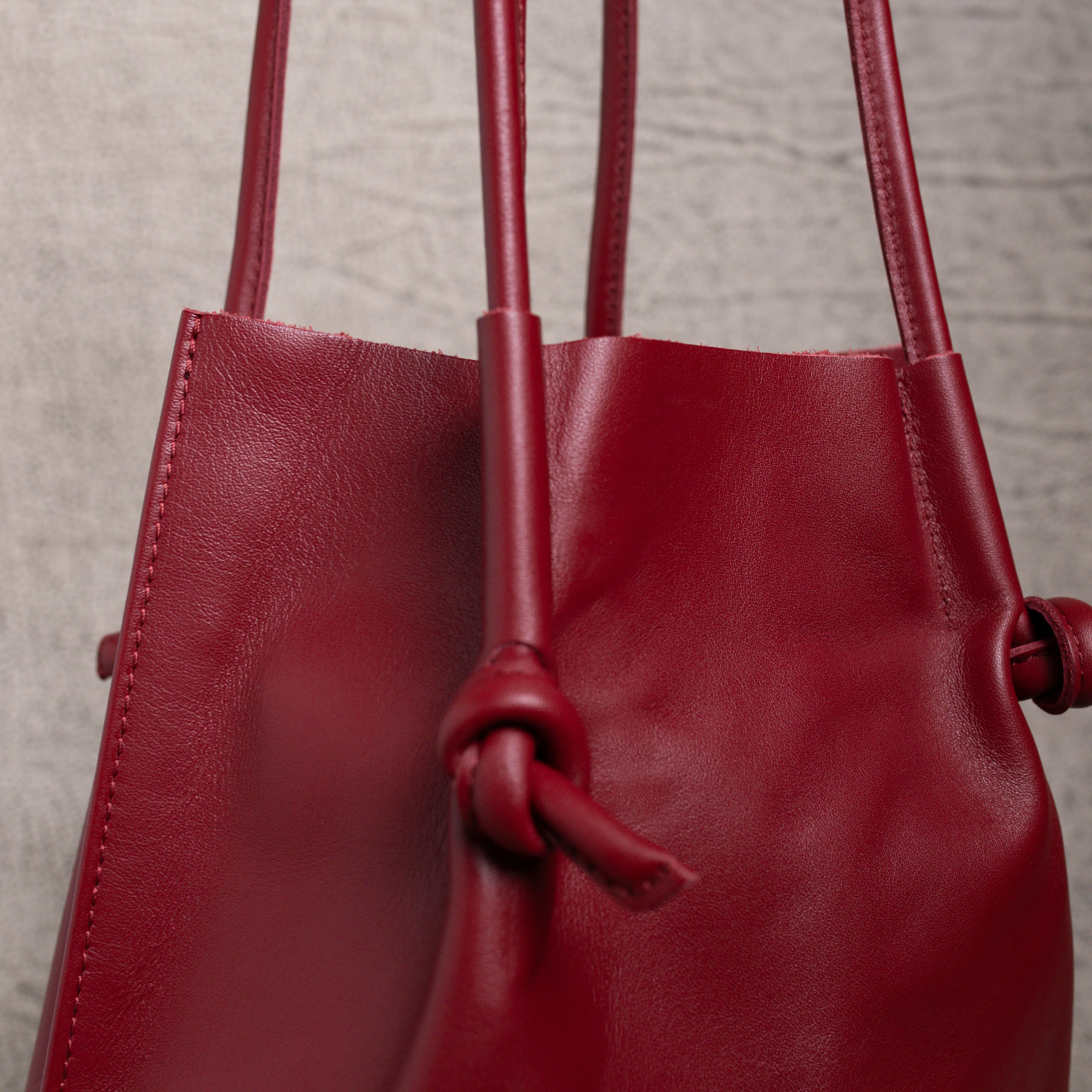Flora Everyday Leather Tote | Smooth Calf Burgundy - Image 4