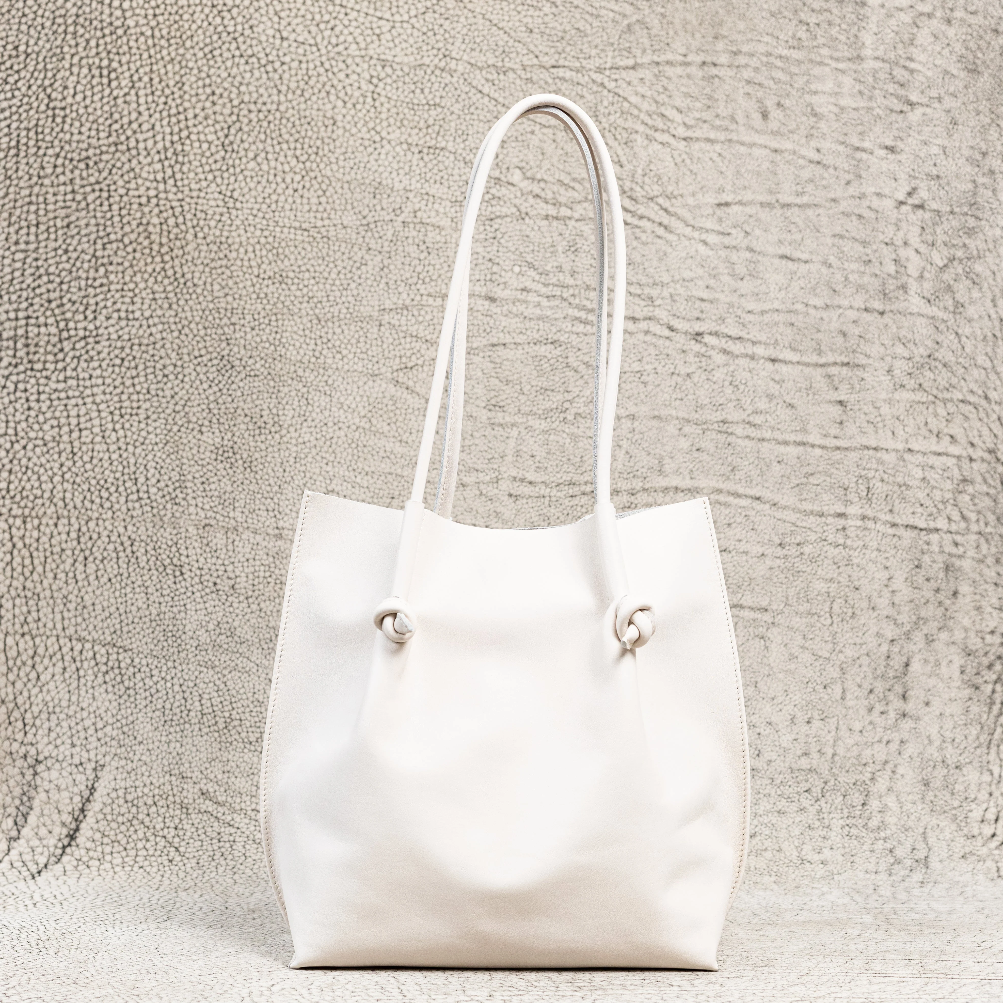 Flora Everyday Leather Tote | Smooth Calf Cream
