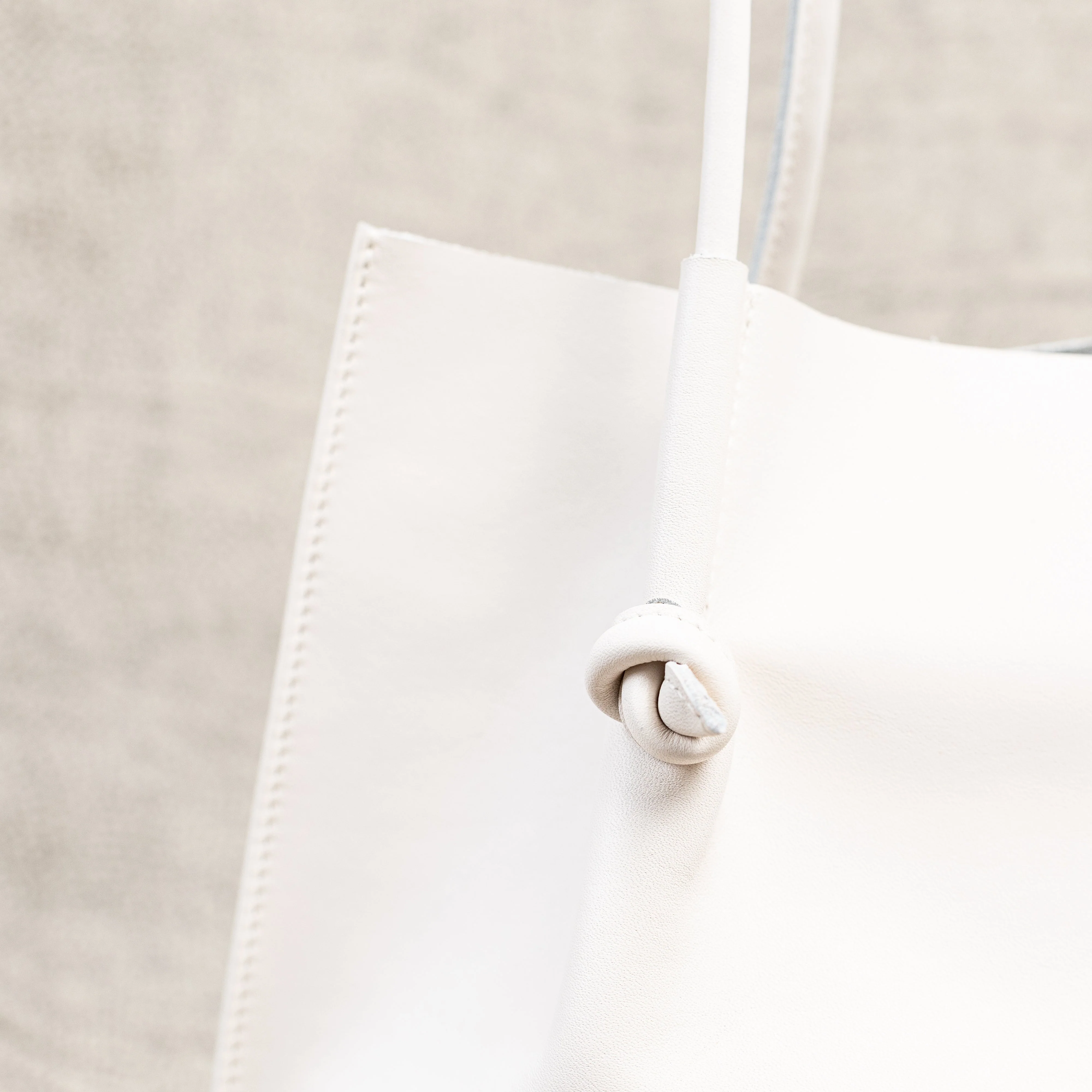 Flora Everyday Leather Tote | Smooth Calf Cream - Image 5
