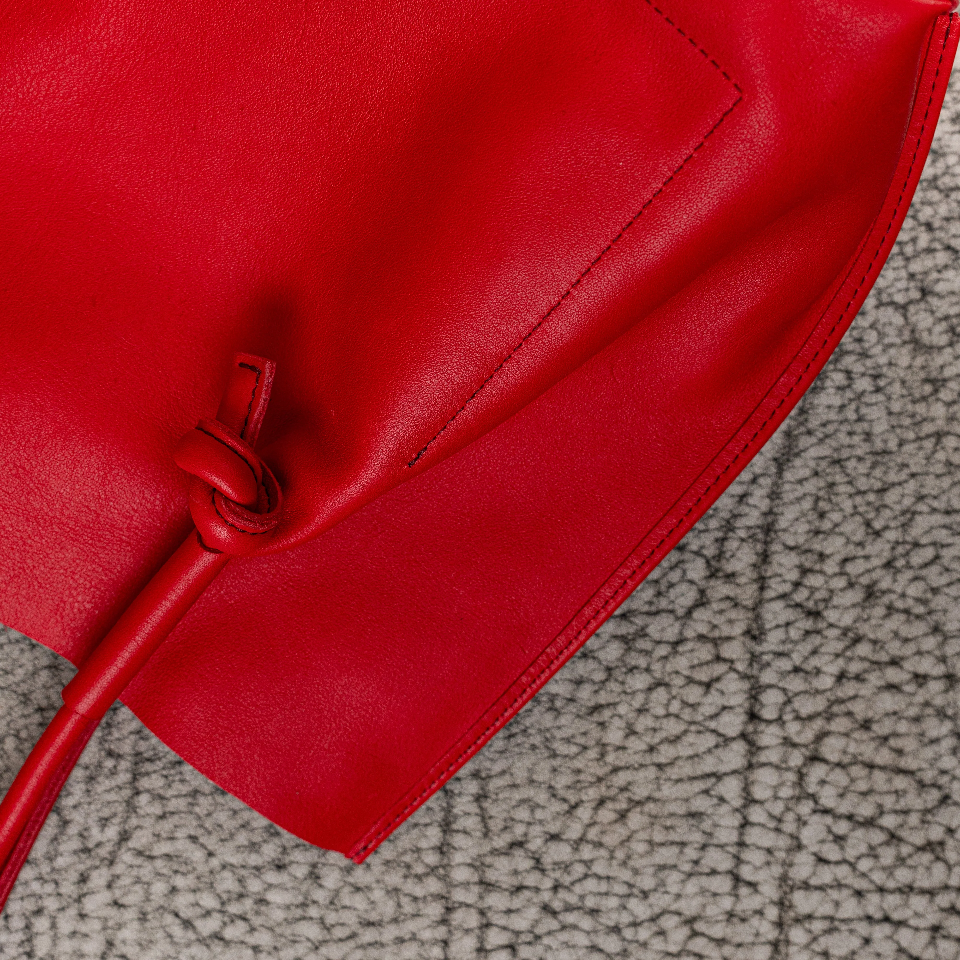 Flora Everyday Leather Tote | Smooth Calf Red - Image 5
