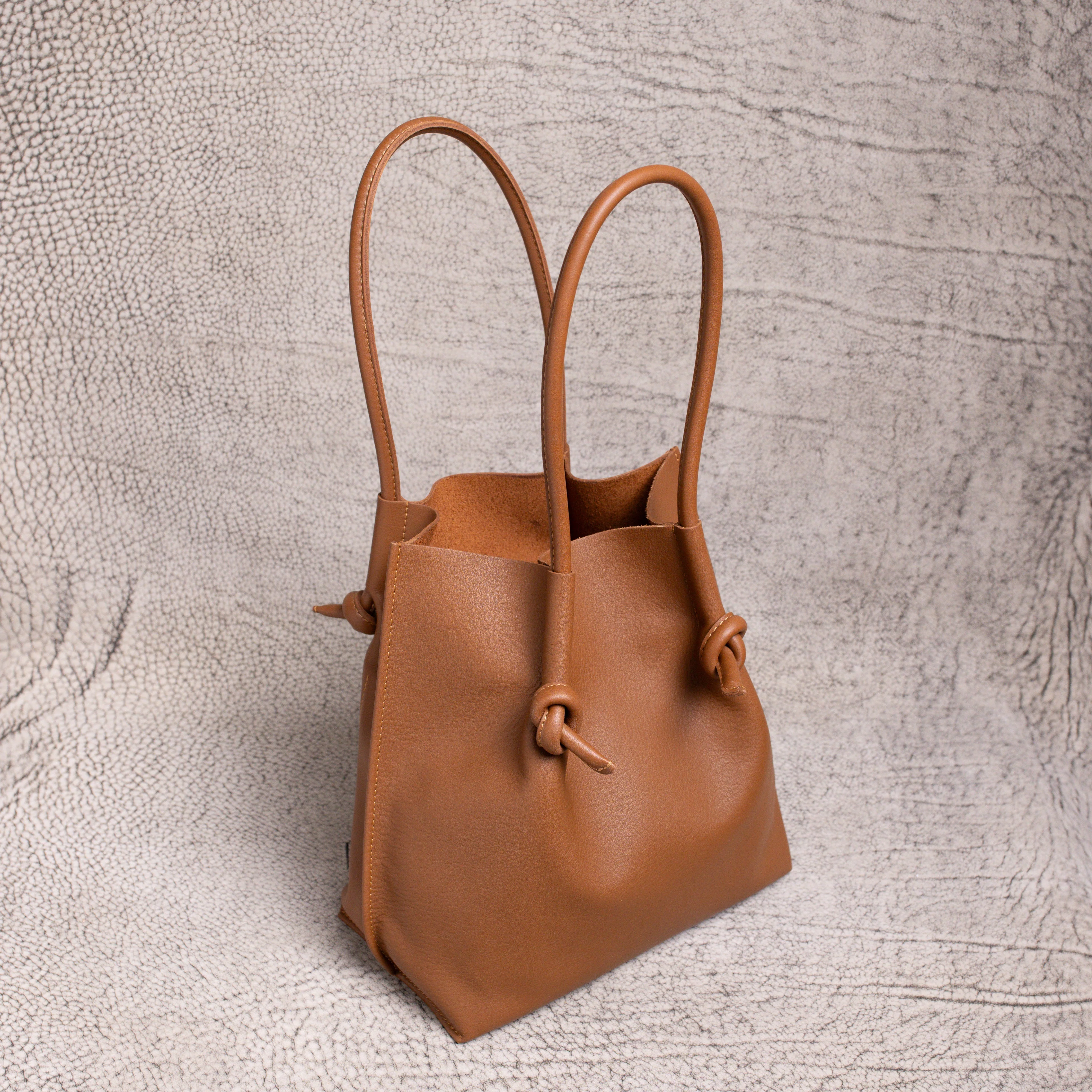 Flora Everyday Leather Tote | Urban Calf Taba - Image 4