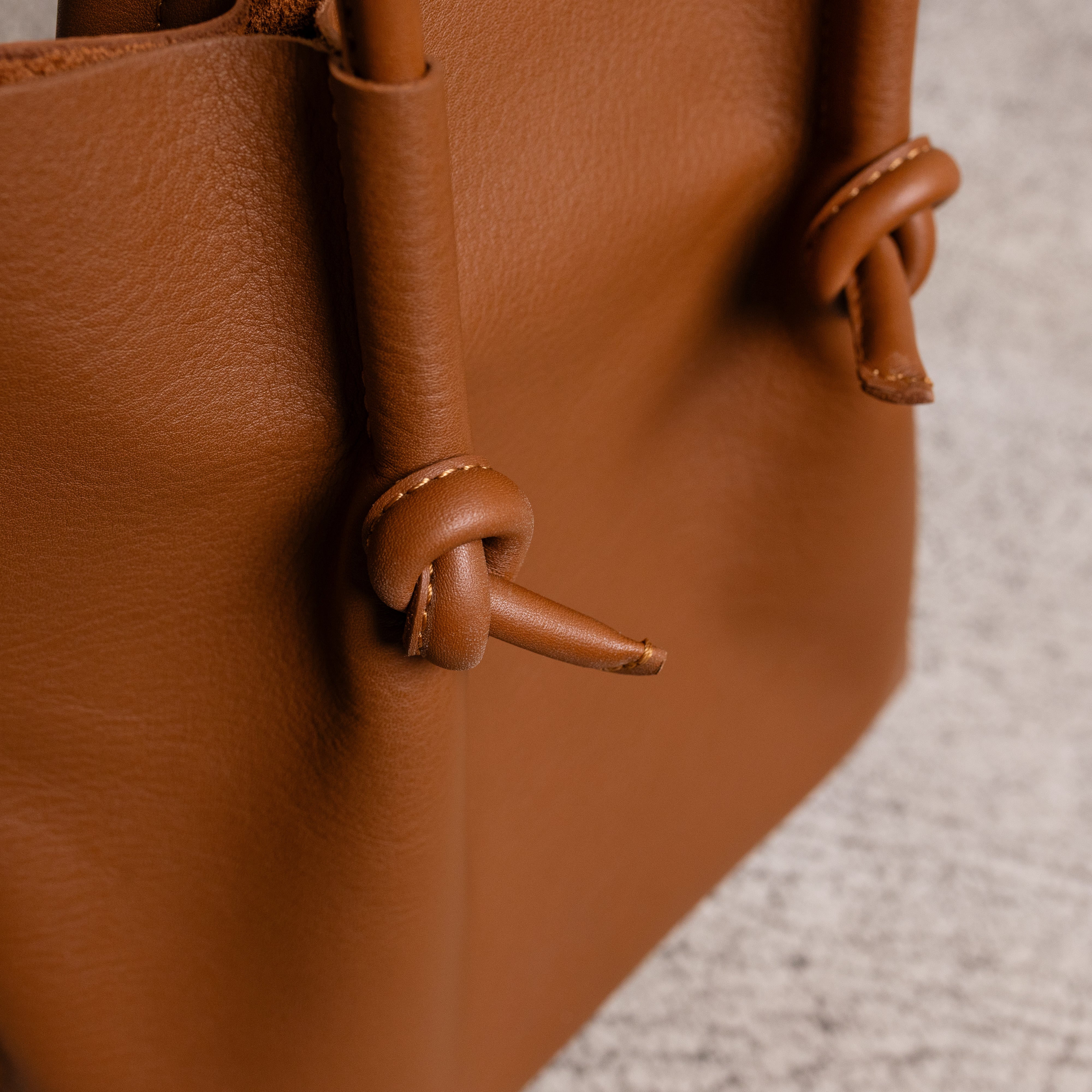 Flora Everyday Leather Tote | Urban Calf Taba - Image 5