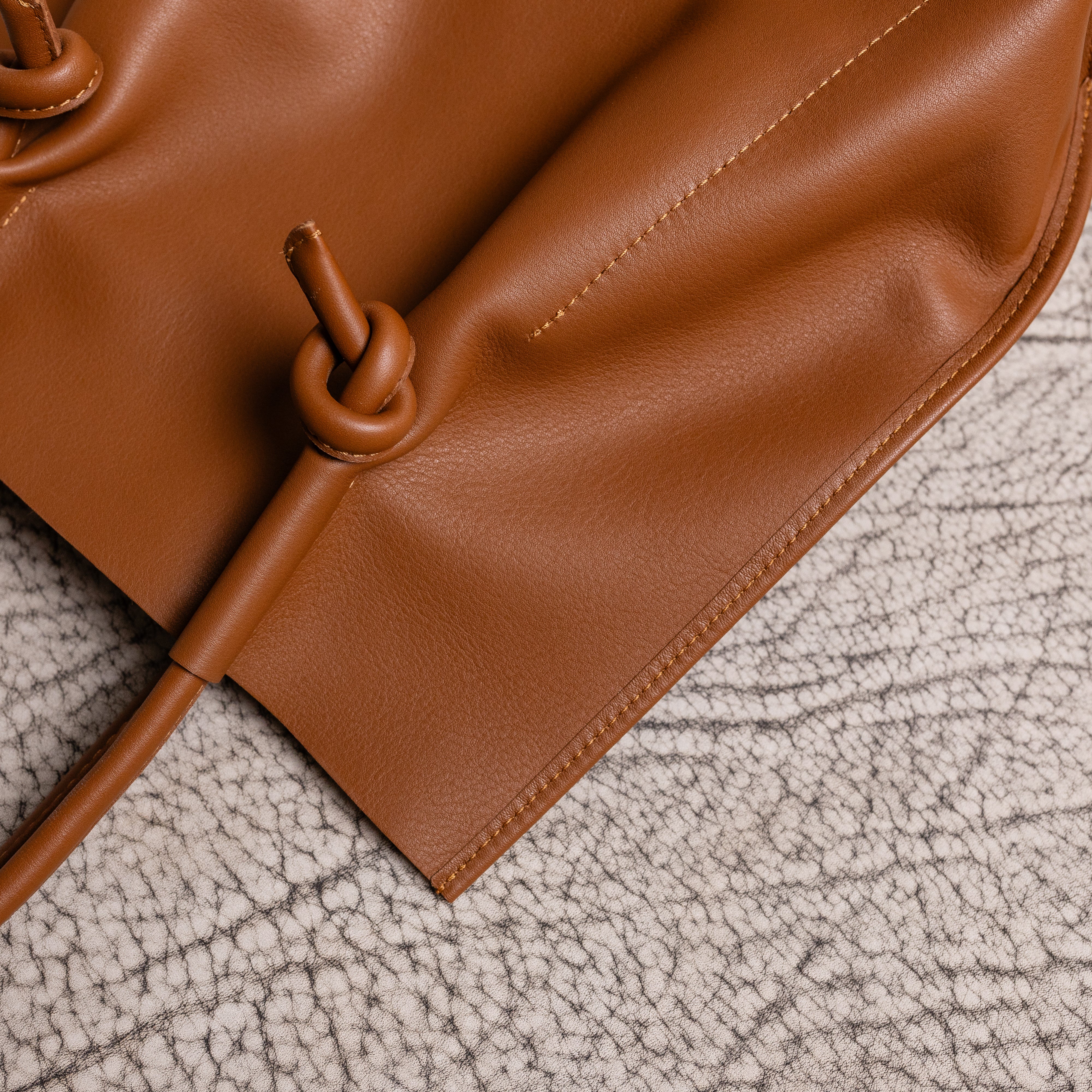 Flora Everyday Leather Tote | Urban Calf Taba - Image 6