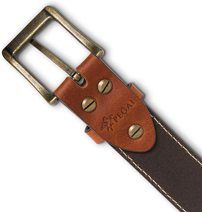 Irving | Stitched Leather Belt | Rust - Image 5