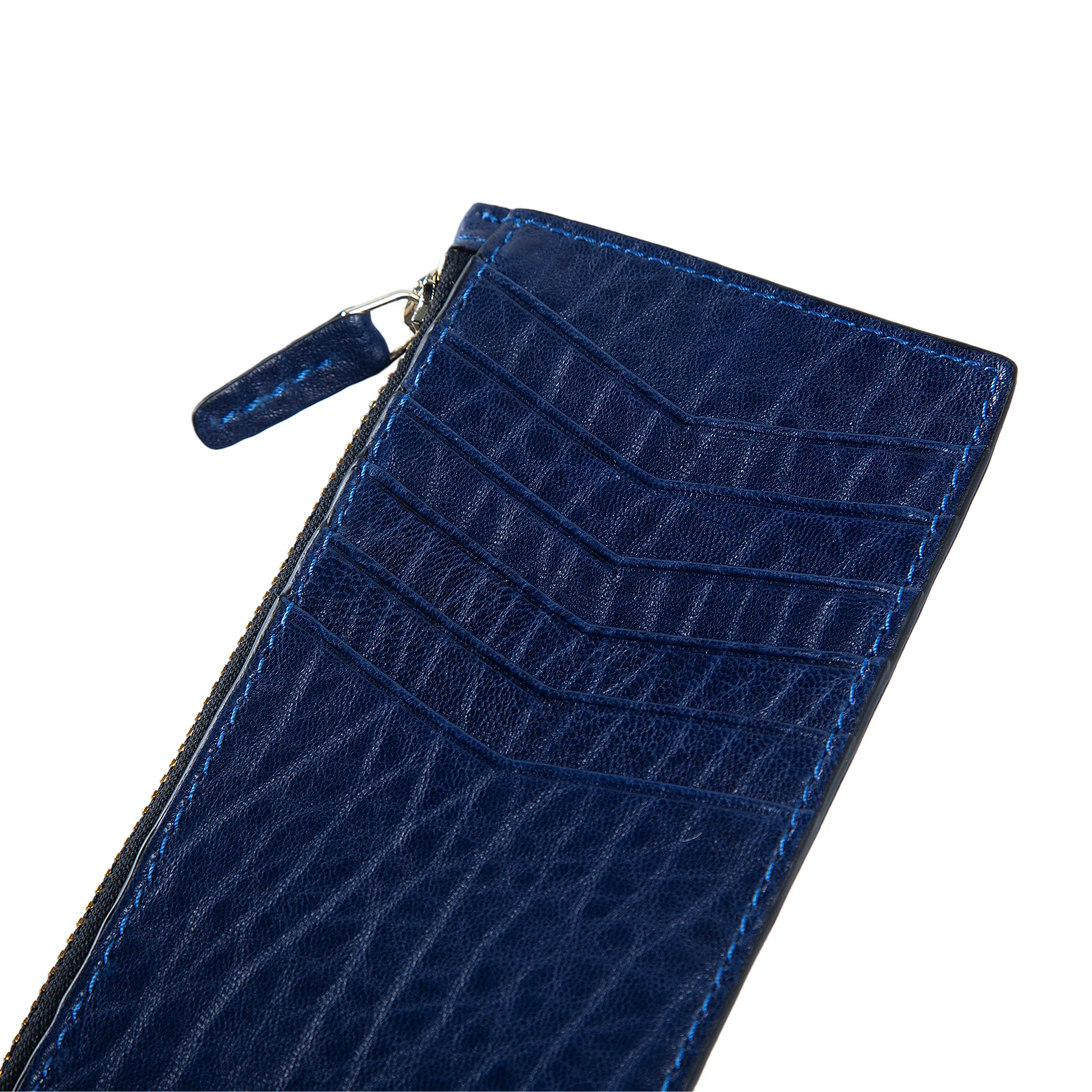 Isabel | Leather Card Case Wallet | Blue - Image 3
