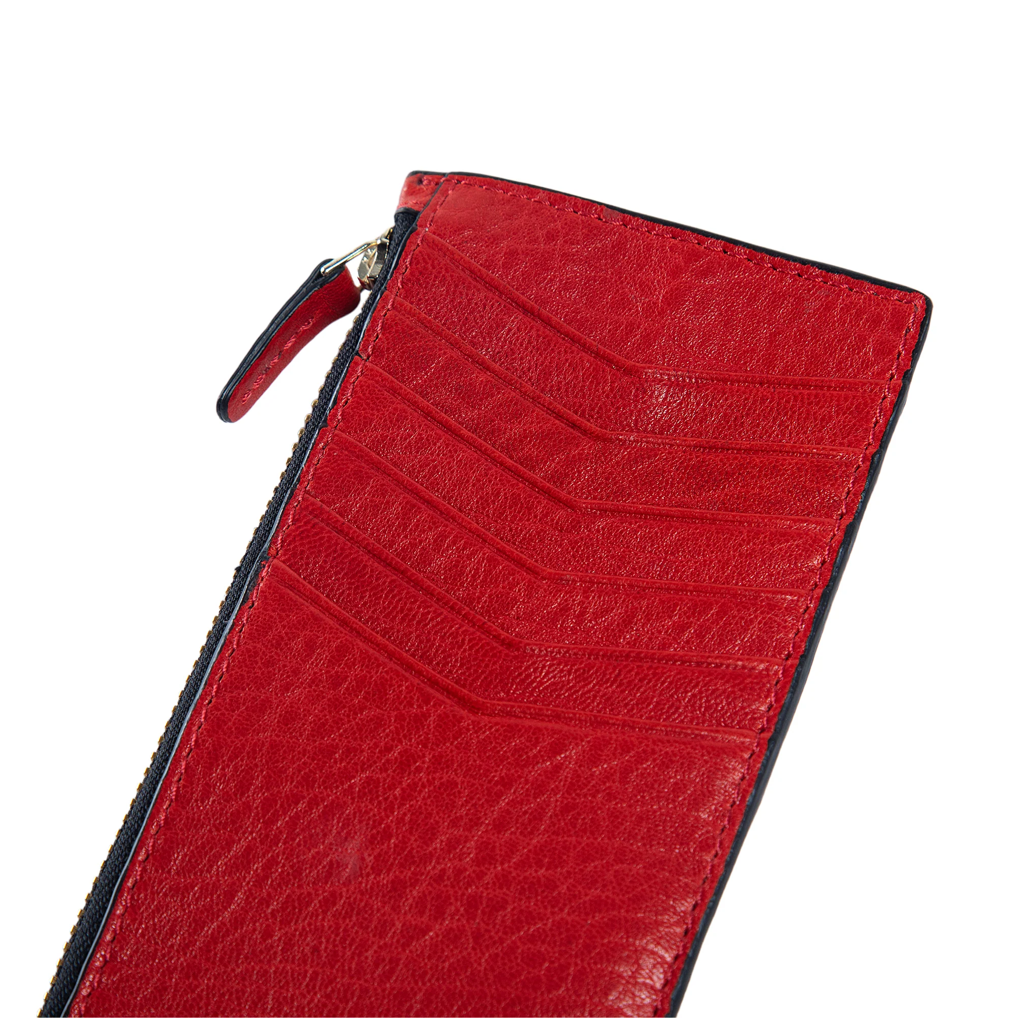 Isabel | Leather Card Case Wallet | Red - Image 3