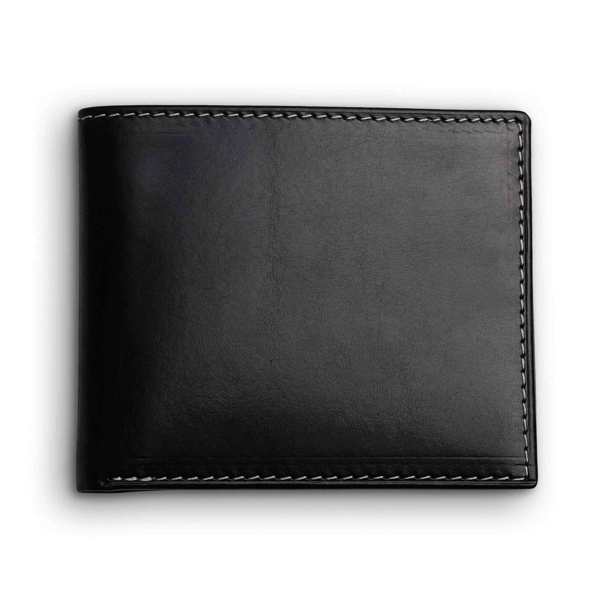 Edward | Italian Leather Wallet | Black & Red - Image 5