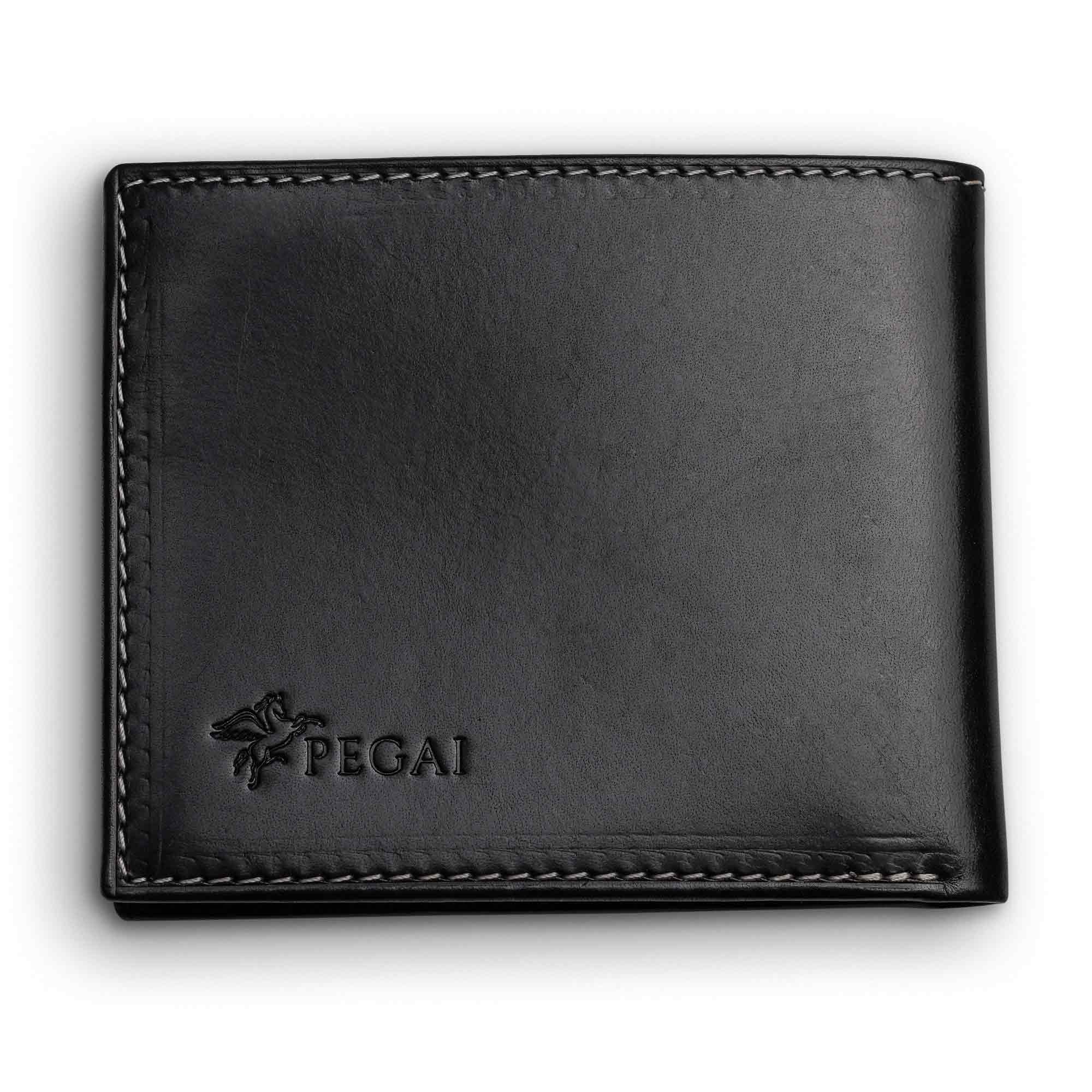 Edward | Italian Leather Wallet | Black & Green - Image 5
