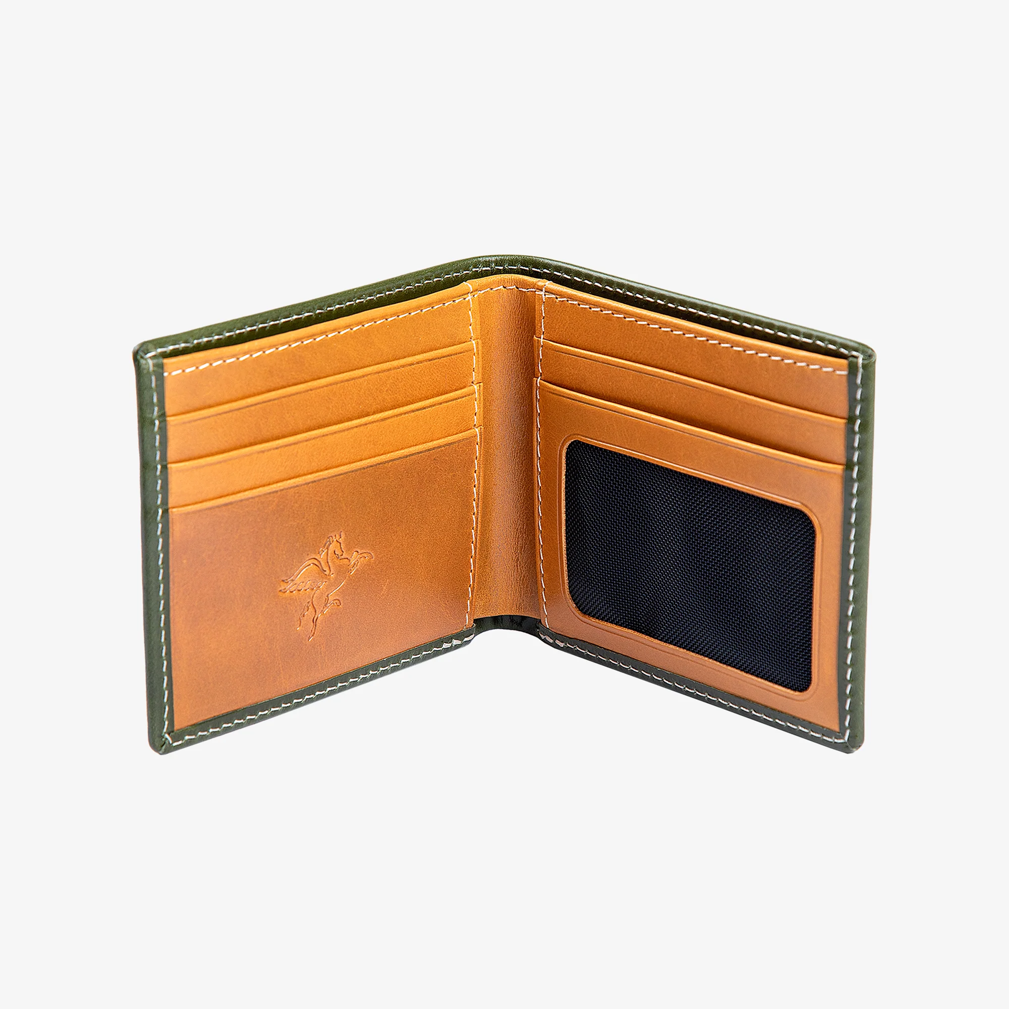 Edward | Italian Leather Wallet | Green & Brown - Image 4