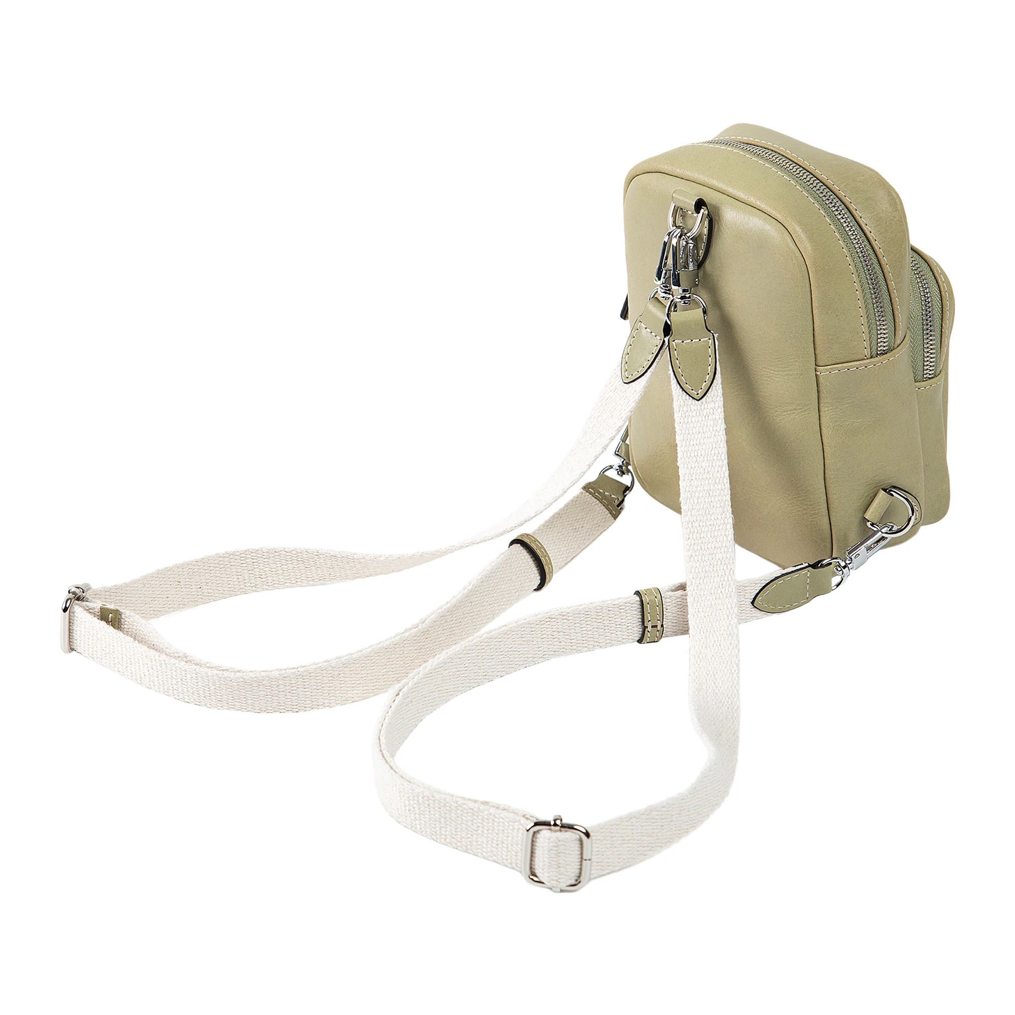 Kiara | Convertible Strap Mini Backpack & Crossbody Bag | Aqua - Image 4
