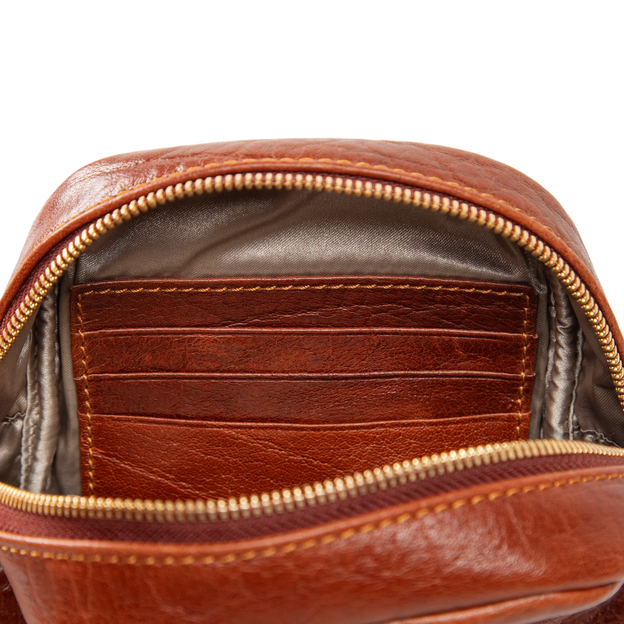 Kiara | Convertible Strap Mini Backpack & Crossbody Bag | Cognac Brown - Image 2