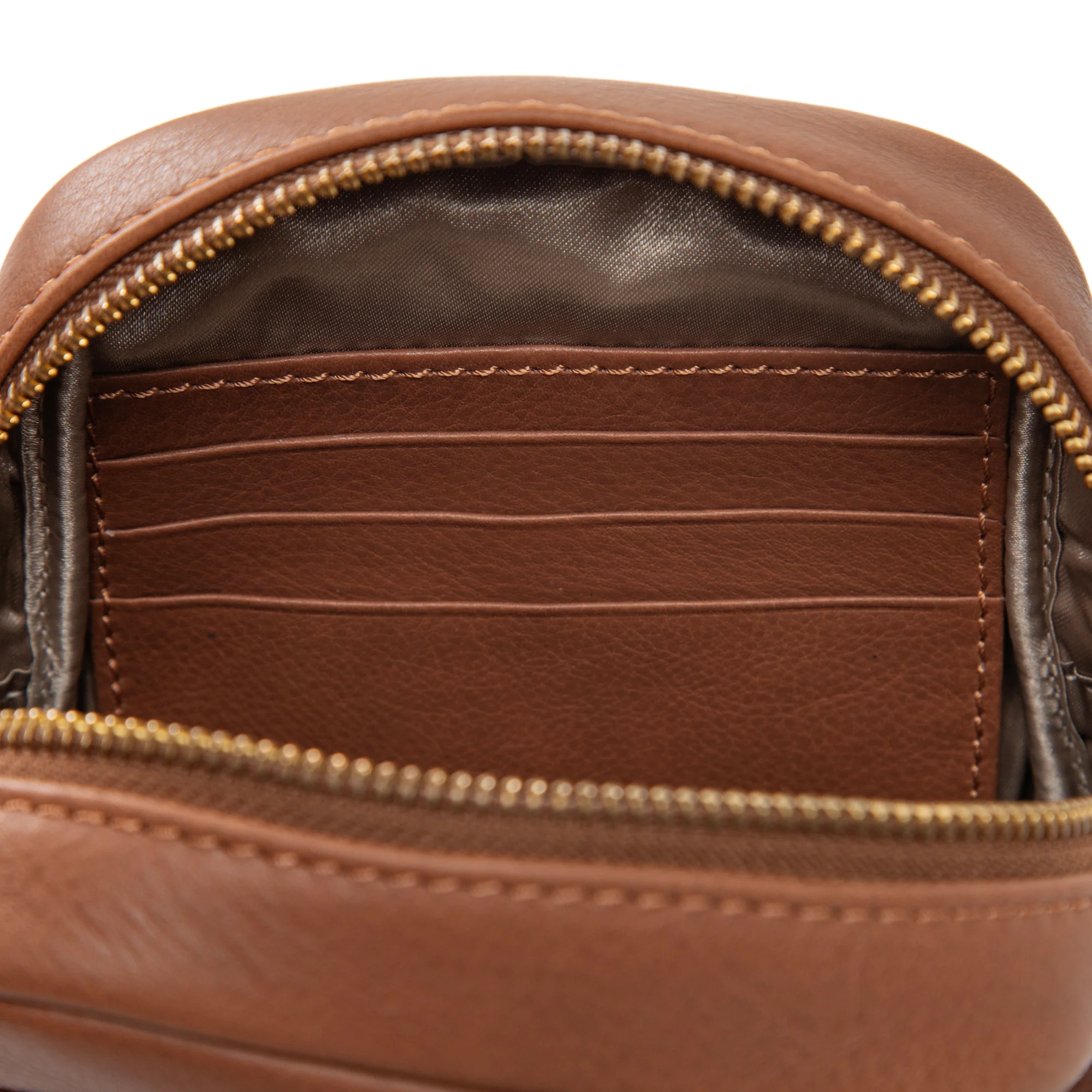 Kiara | Convertible Strap Mini Backpack & Crossbody Bag | Brown - Image 2