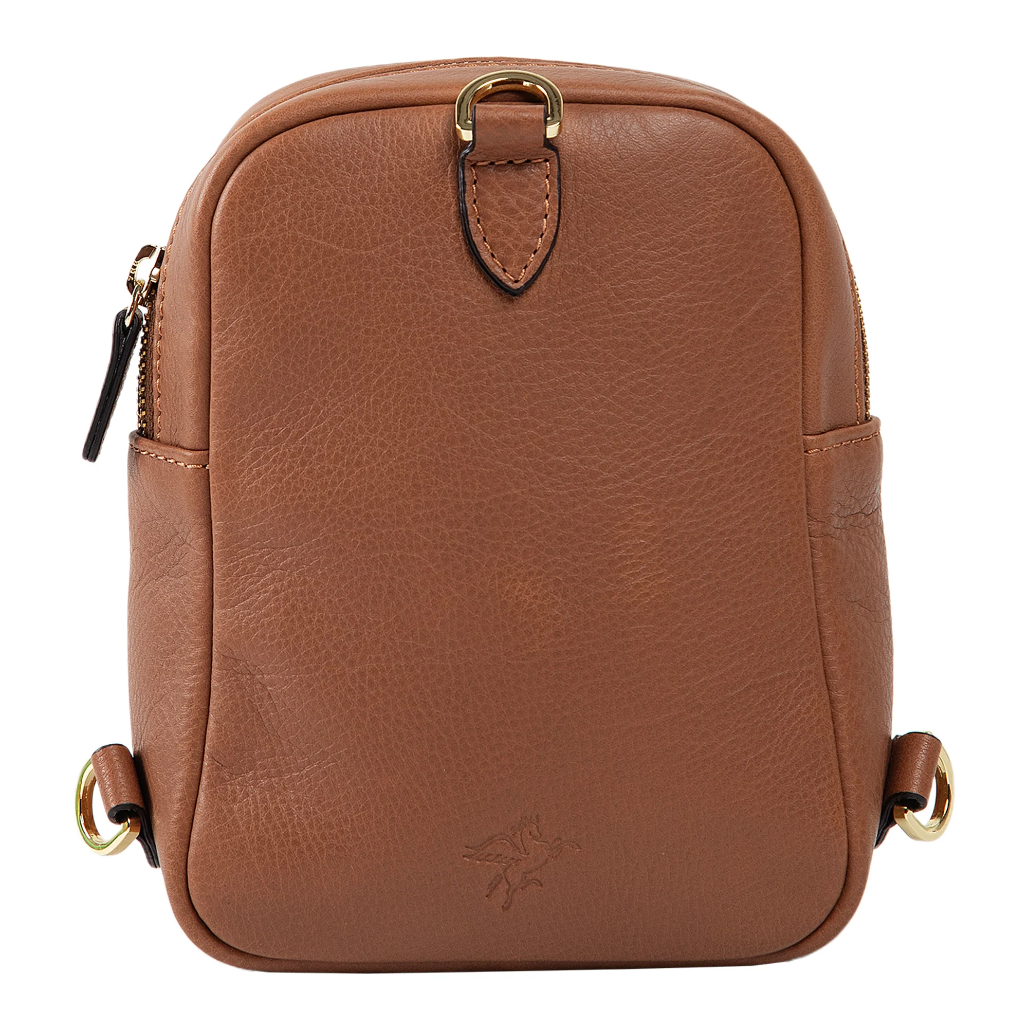 Kiara | Convertible Strap Mini Backpack & Crossbody Bag | Brown - Image 5
