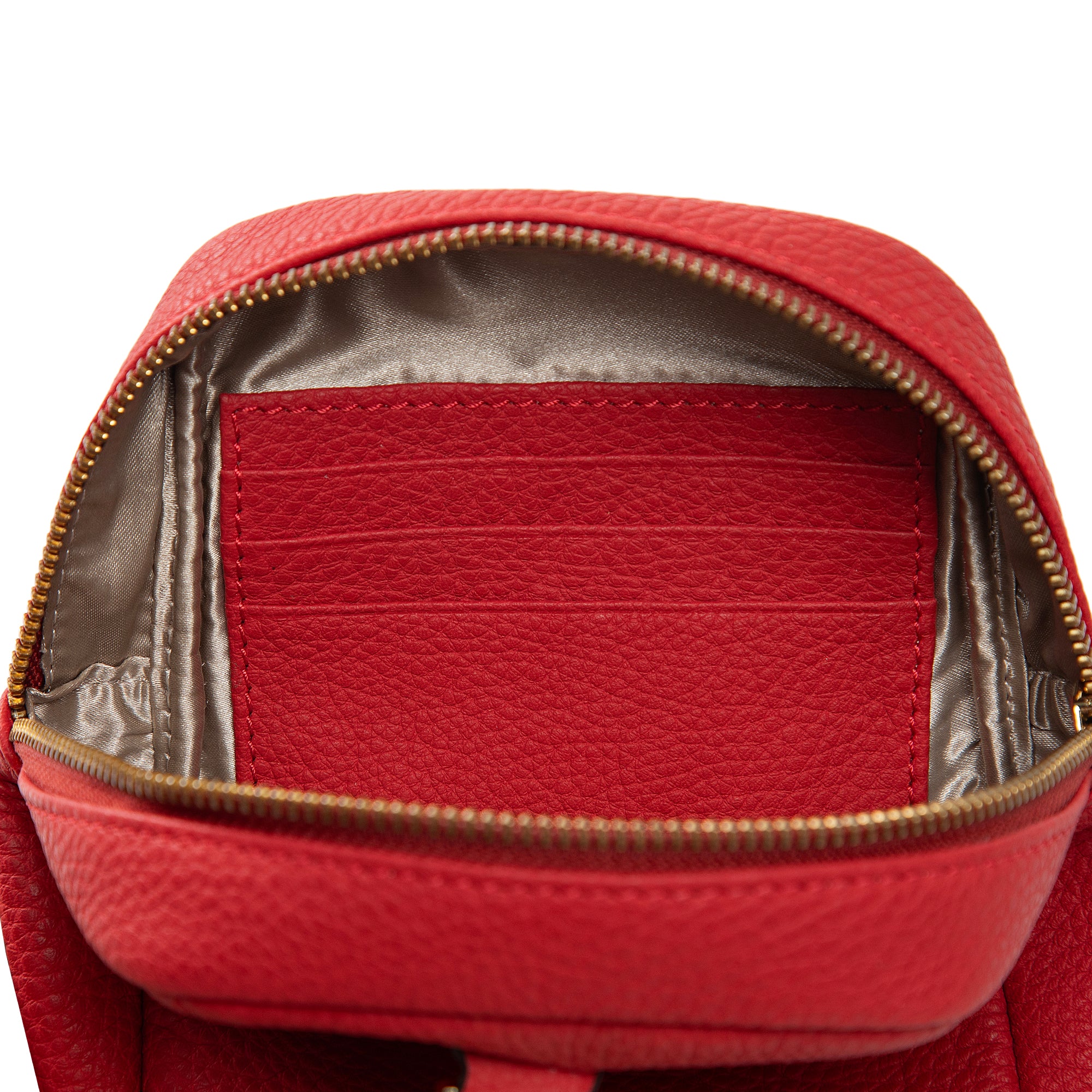 Kiara | Convertible Strap Mini Backpack & Crossbody Bag | Red - Image 2