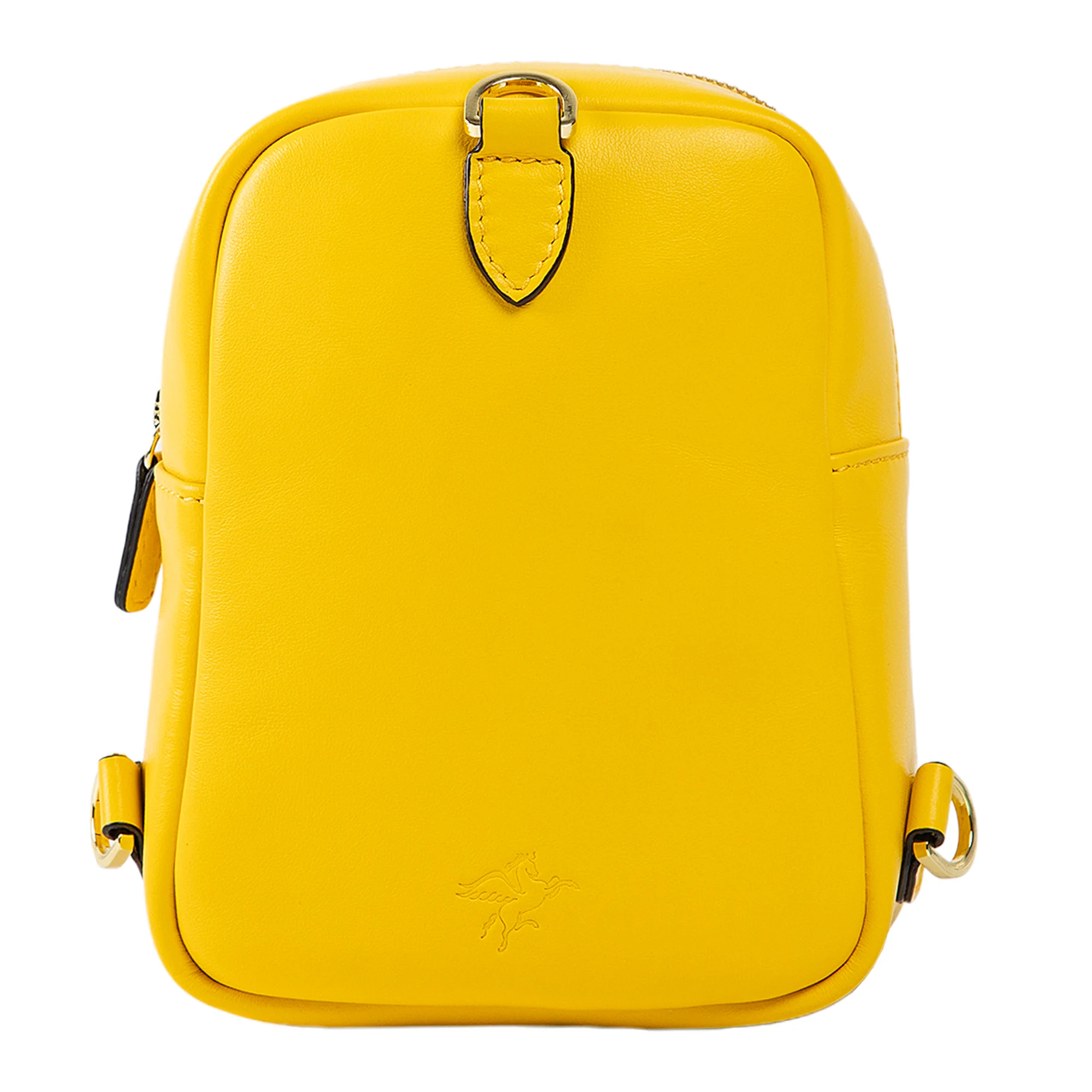 Kiara | Convertible Strap Mini Backpack & Crossbody Bag | Yellow - Image 7