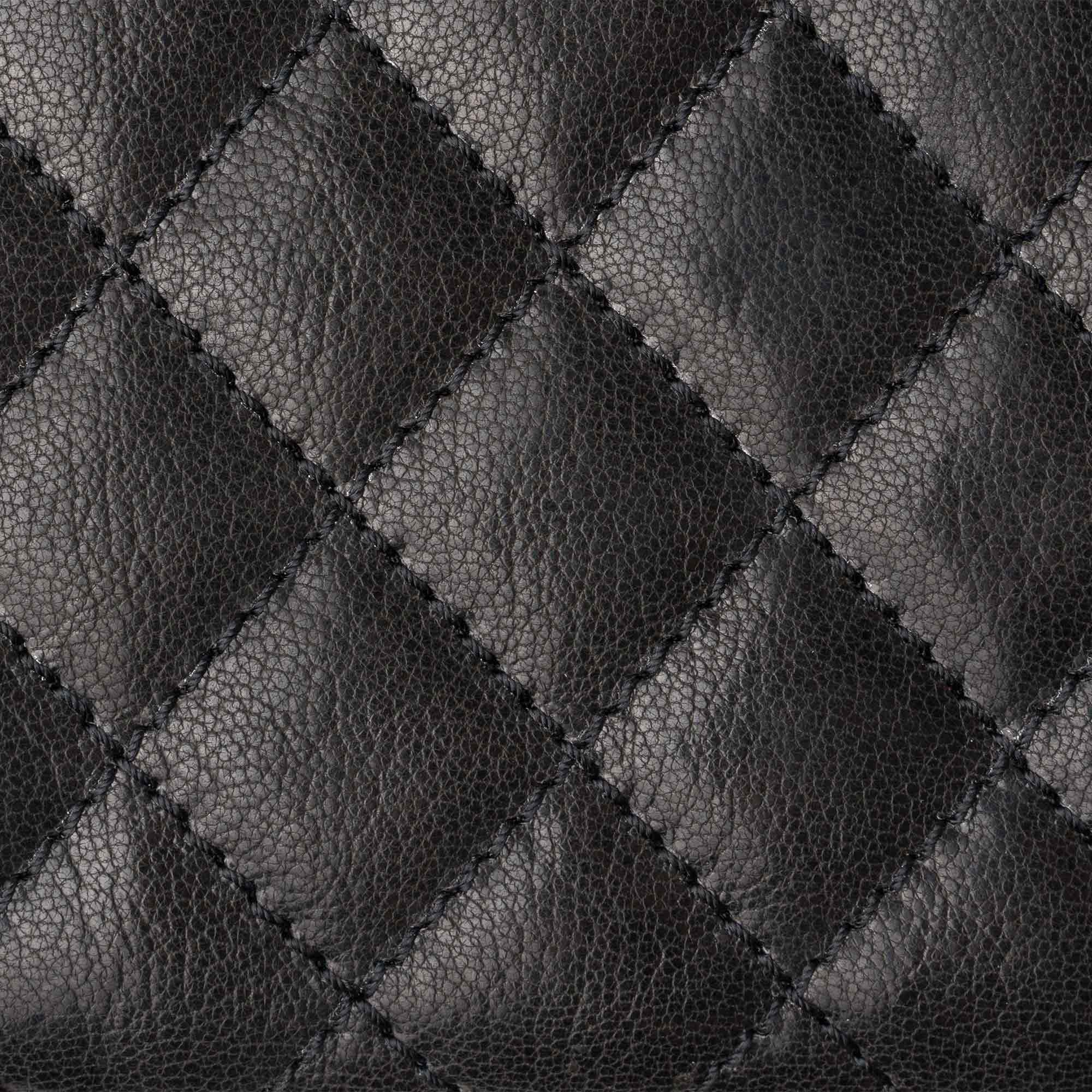 Leather Quilted Women's Wallet | Black | Sherry - Image 4