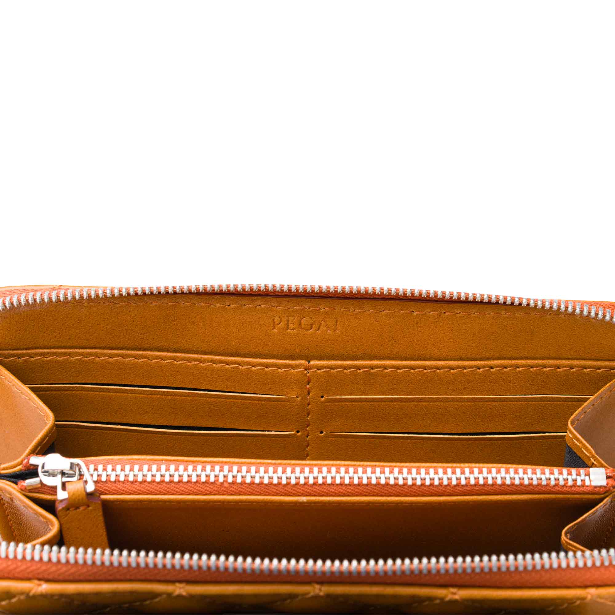 Leather Quilted Women's Wallet | Mustard | Sherry - Image 6