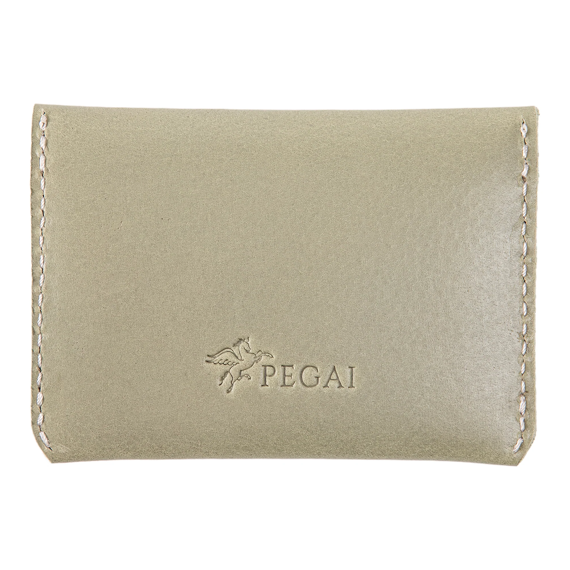 Leather Card Holder | Aqua | Seline - Image 2