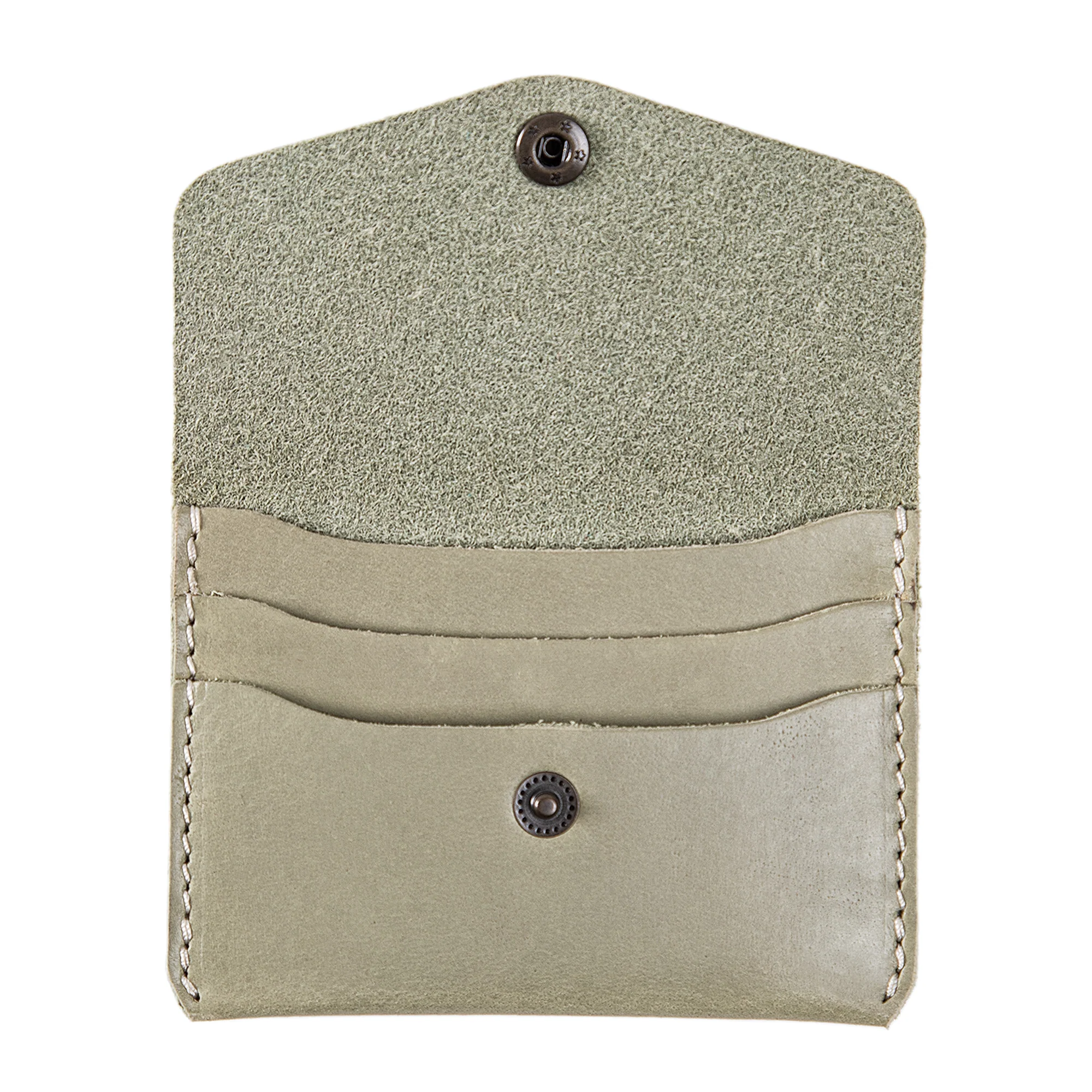 Leather Card Holder | Aqua | Seline - Image 4