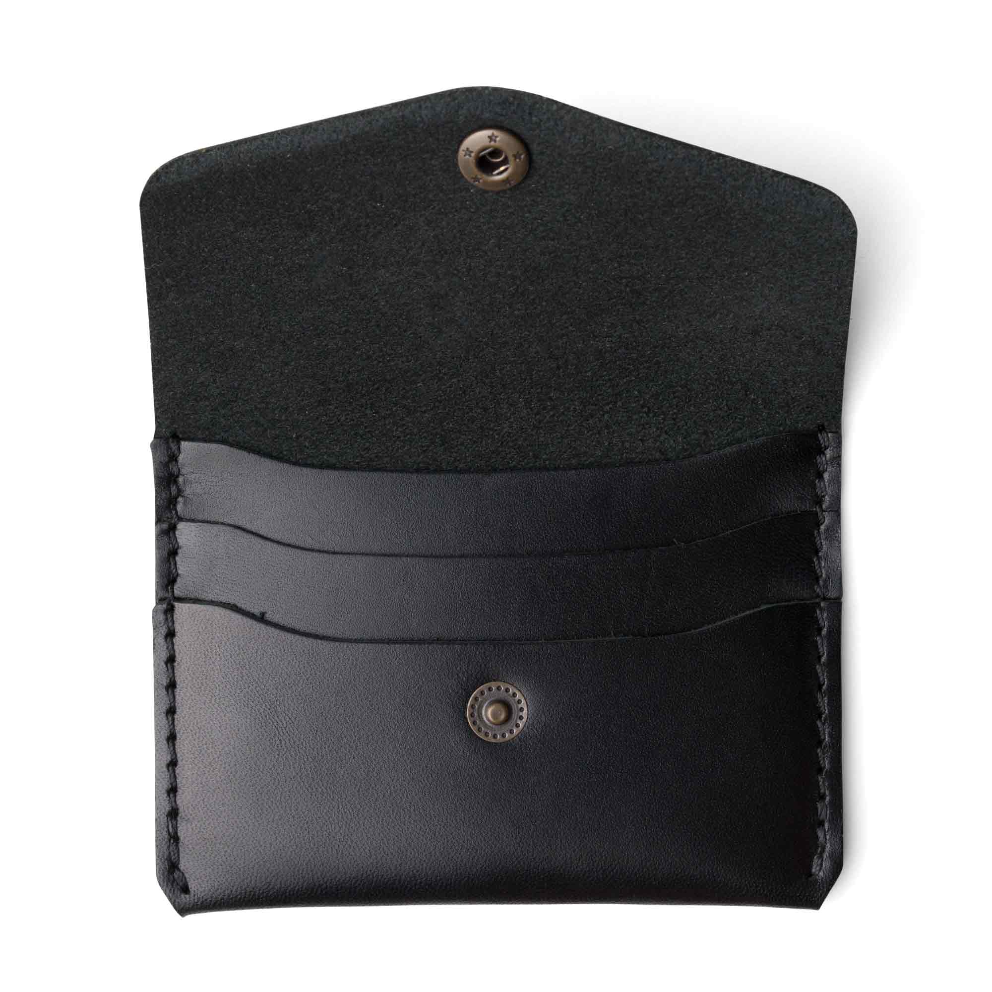 Leather Card Holder | Black | Seline - Image 4