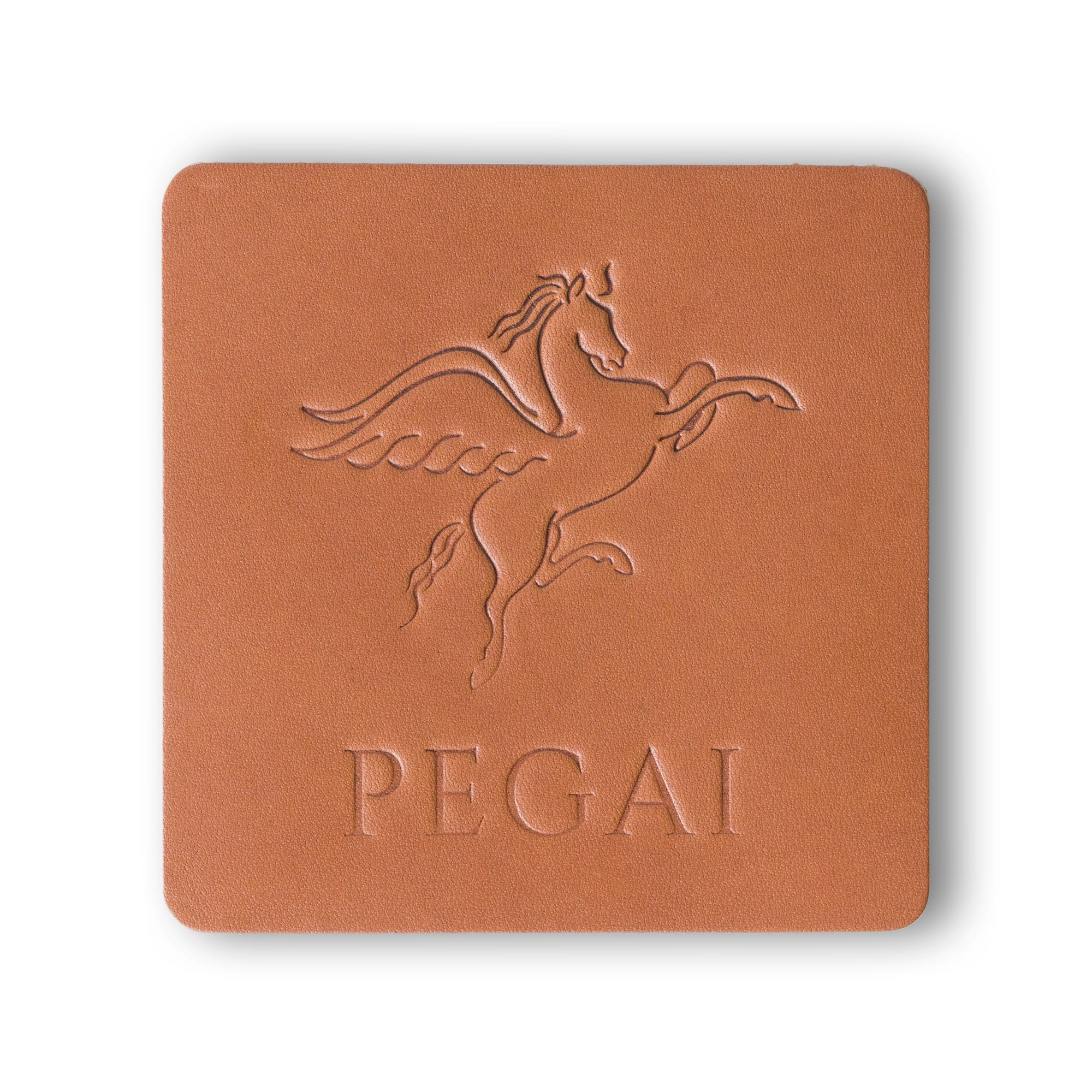 Leather Coaster Set of 4 | Taba Brown | Kirby - Image 3
