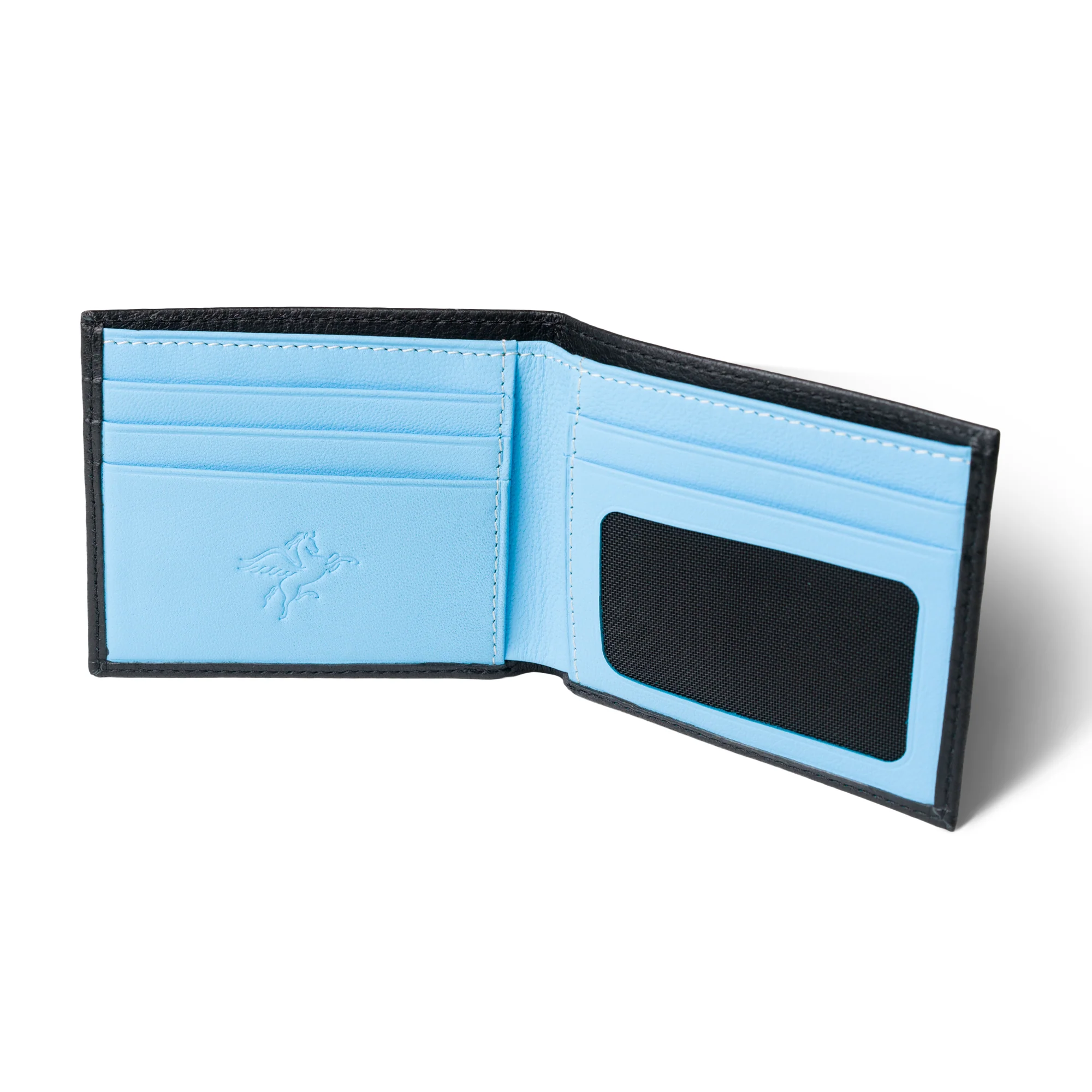Leather Designer Wallet | Turquoise | Edward - Image 3