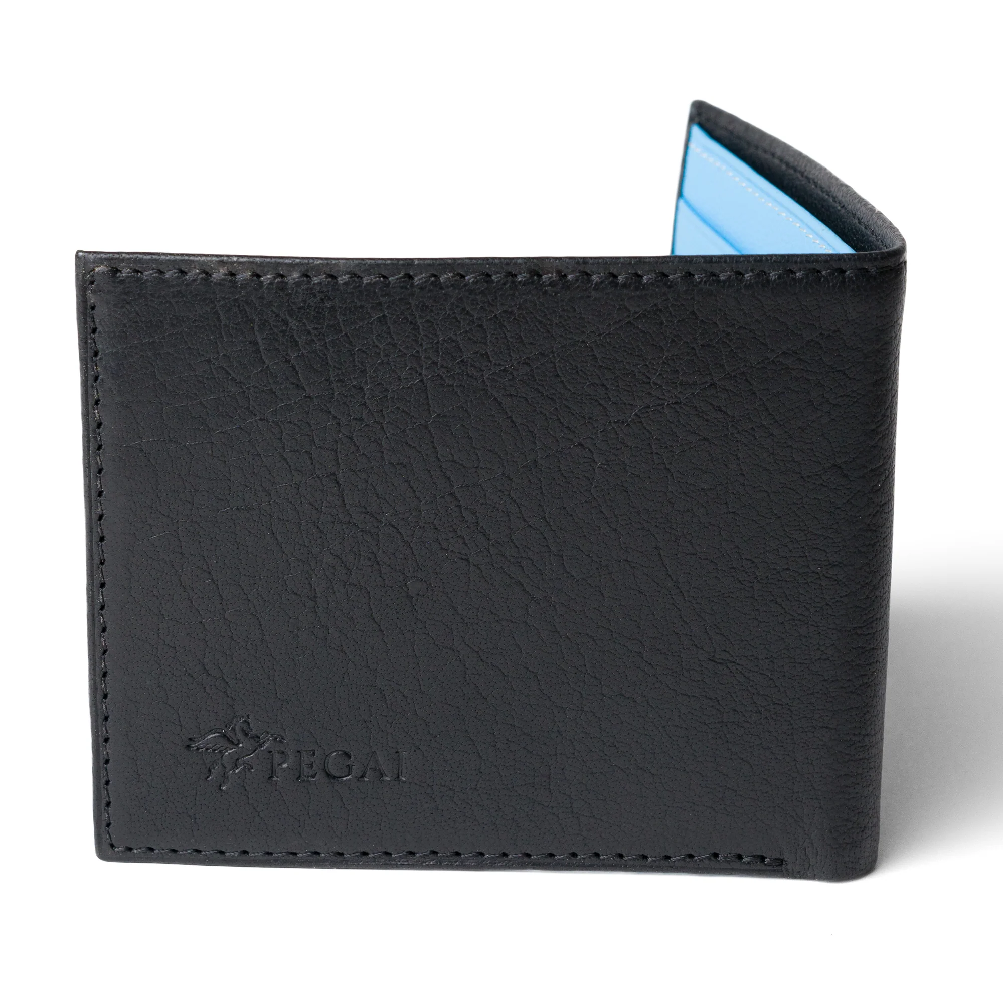 Leather Designer Wallet | Turquoise | Edward - Image 4