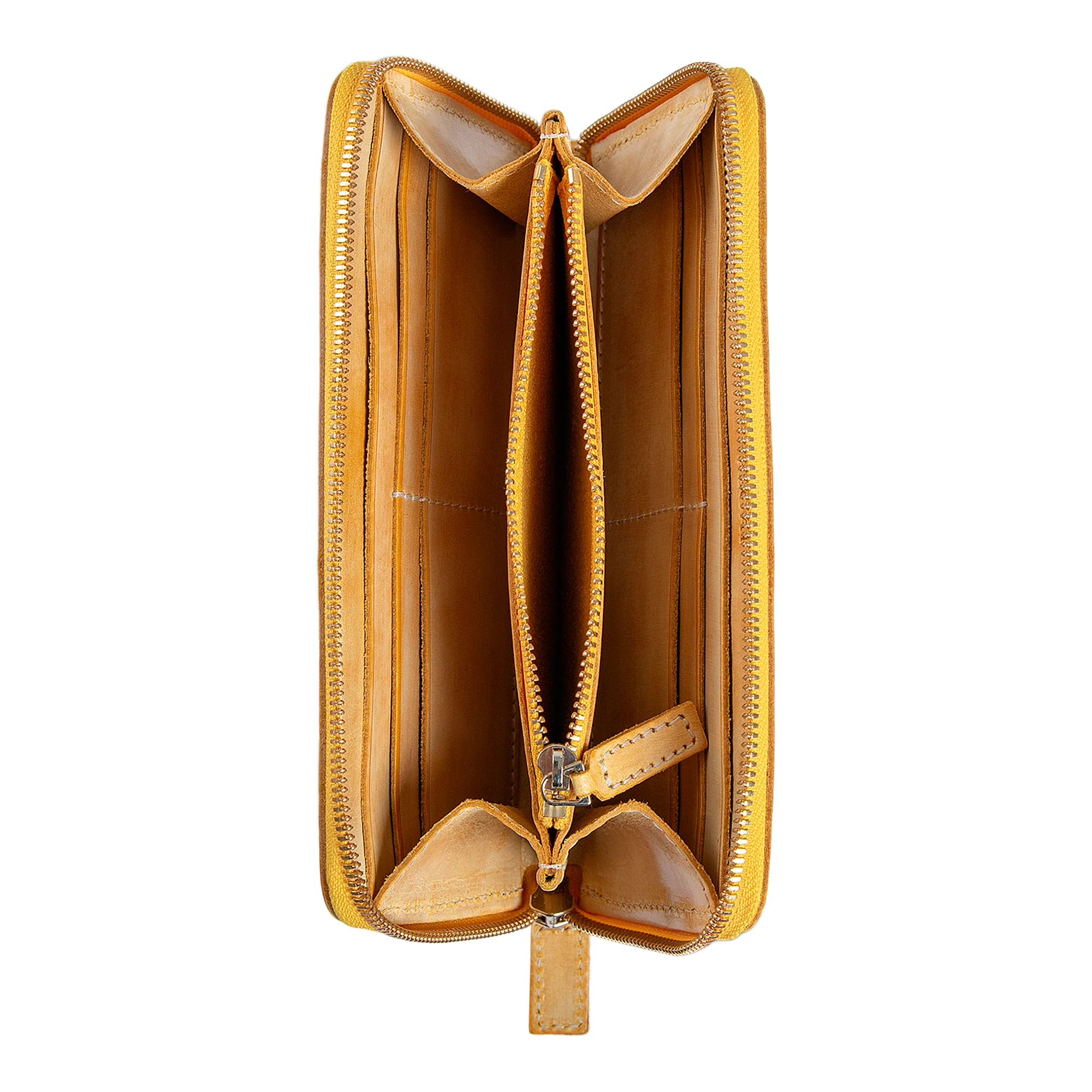 Leather Large Wallet | Yellow | Karla - Image 4