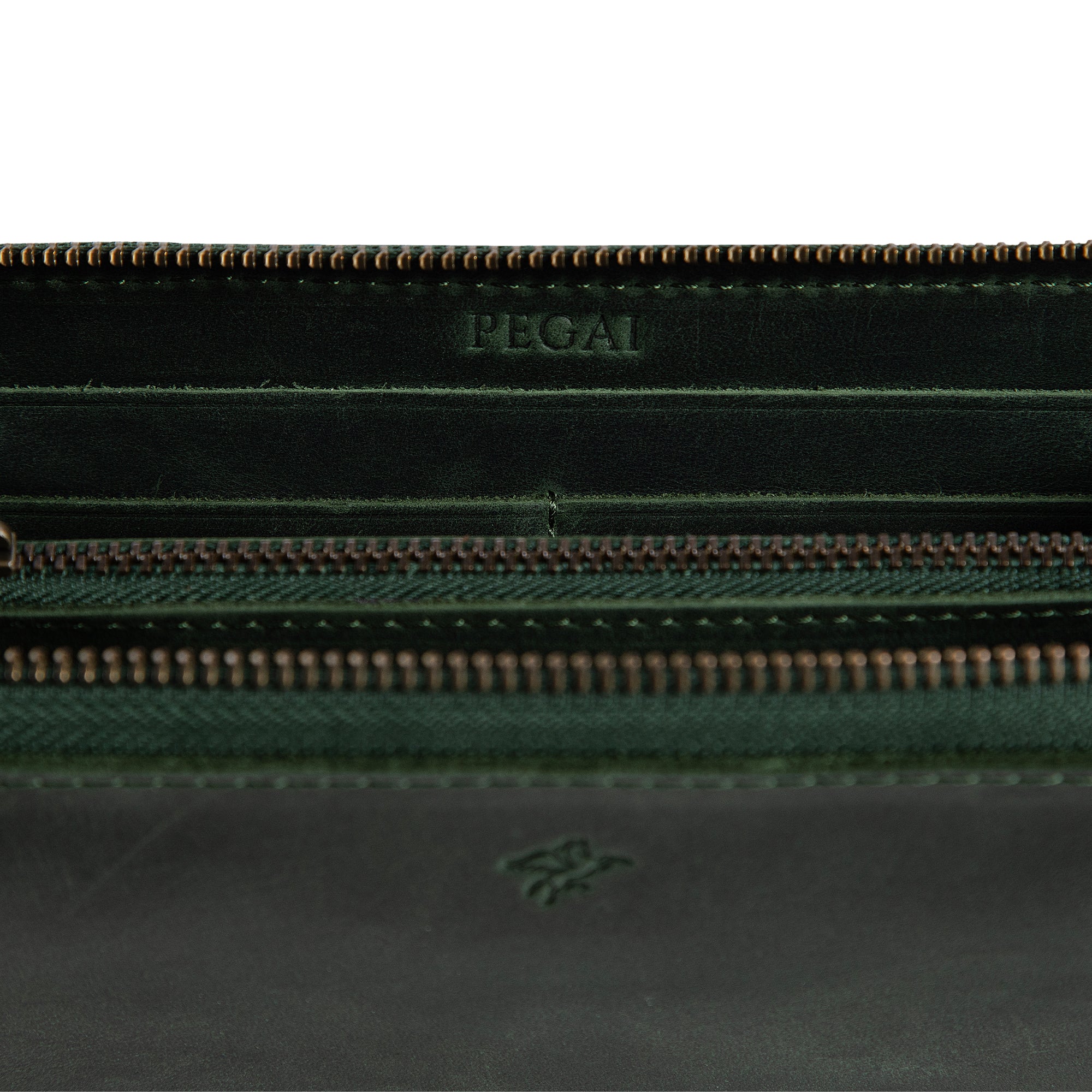 Leather Large Wallet | Green | Karla - Image 6