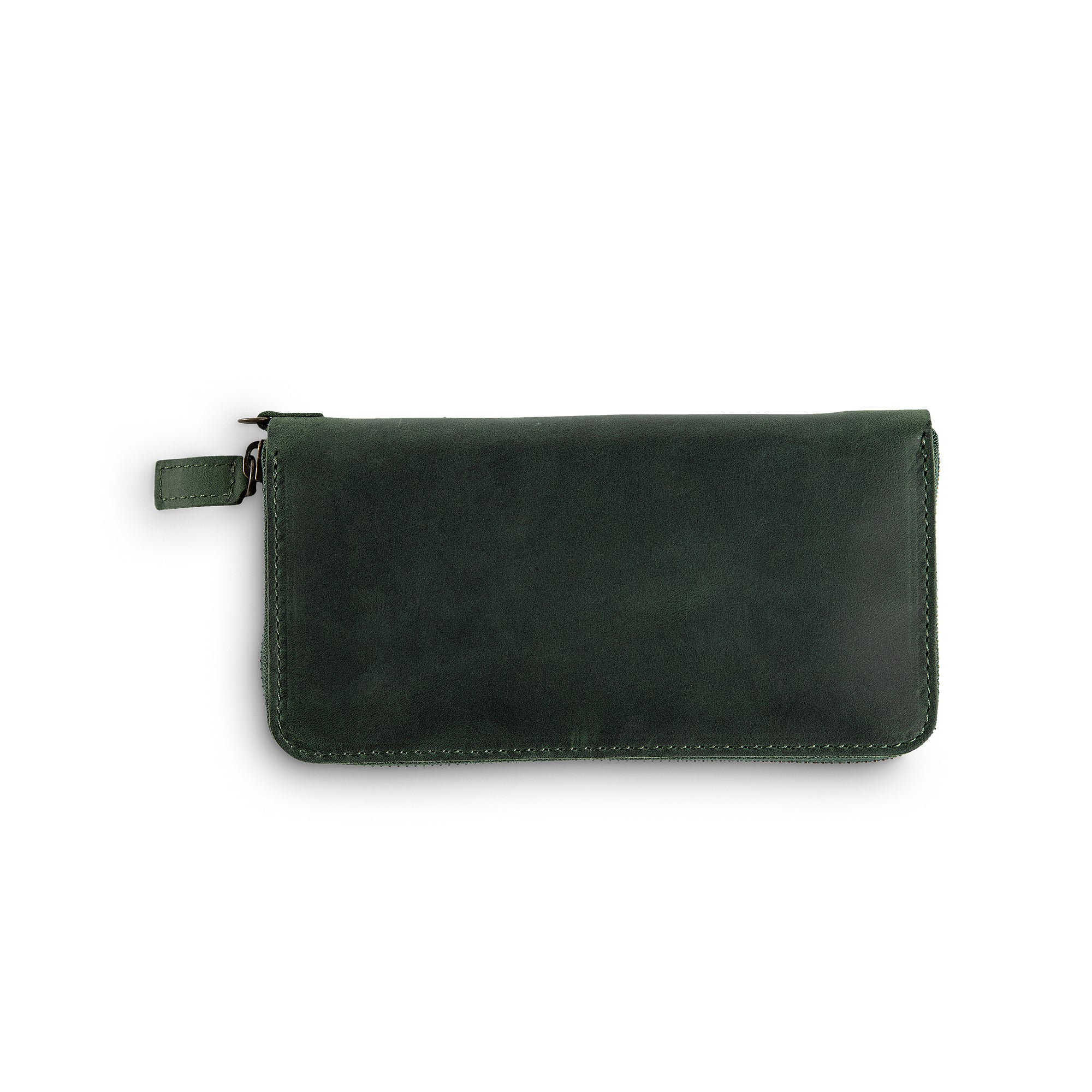 Leather Large Wallet | Green | Karla - Image 7