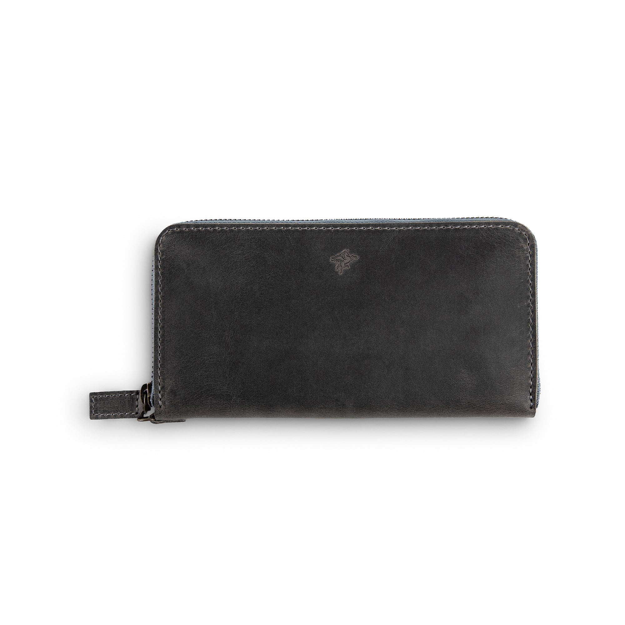Leather Large Wallet | Grey | Karla - Image 3