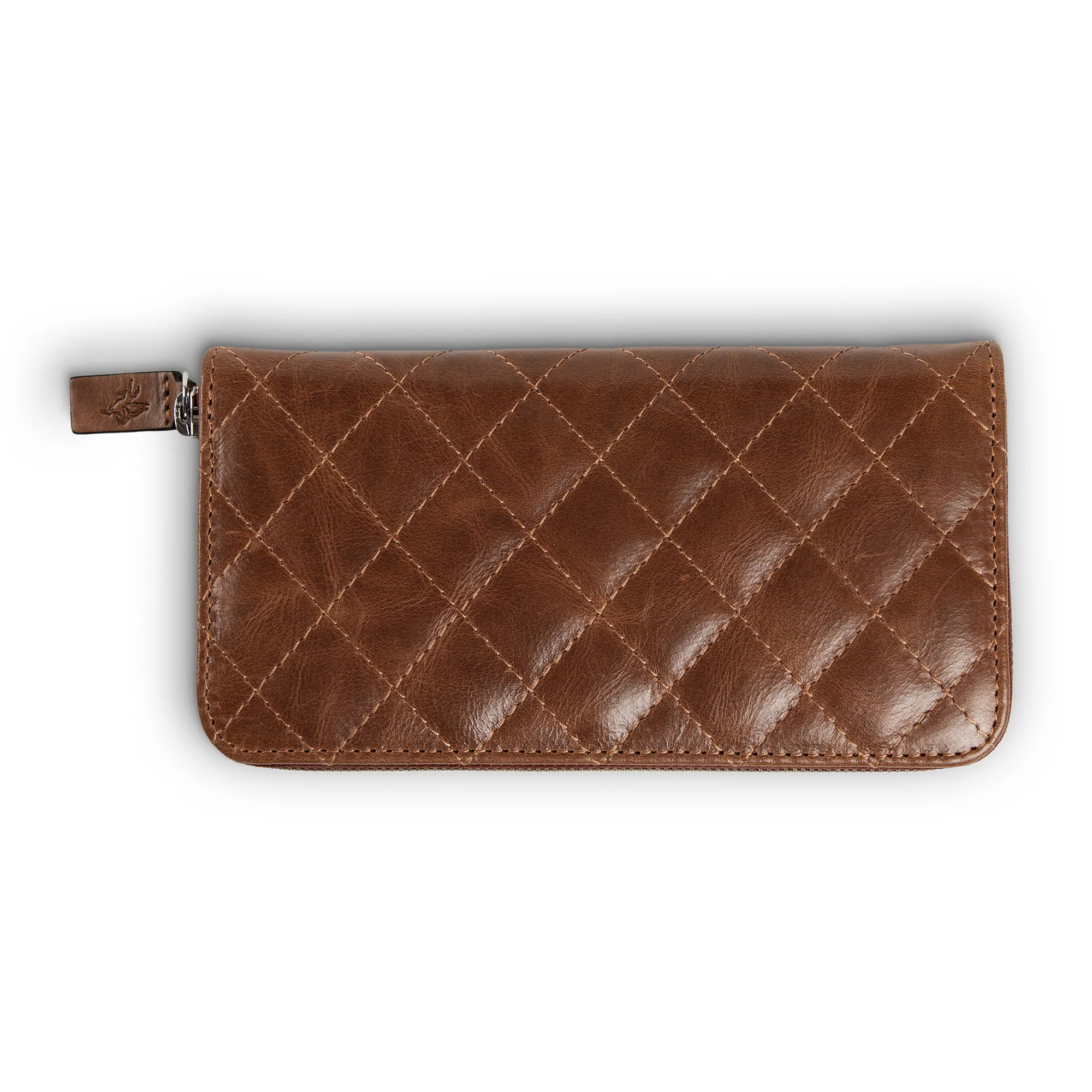 Leather Quilted Women's Wallet | Tobacco Brown | Sherry - Image 6