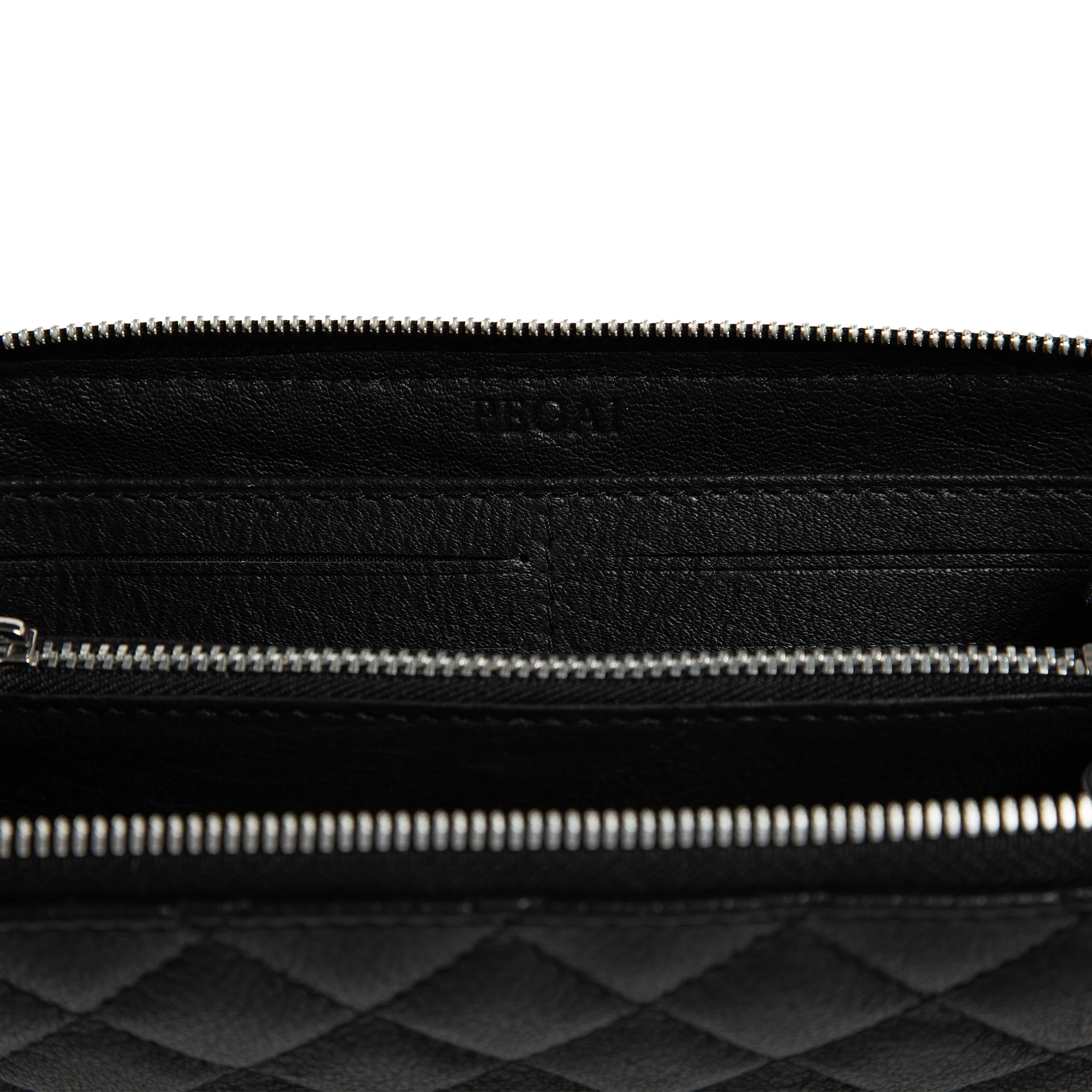 Leather Quilted Women's Wallet | Nicon Black | Sherry - Image 4