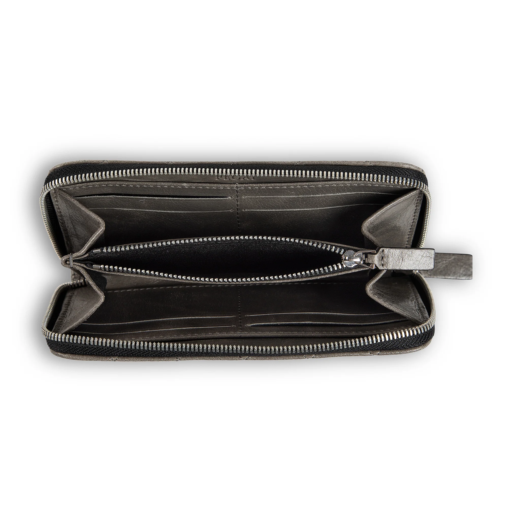 Leather Quilted Women's Wallet | Stone Grey | Sherry - Image 3
